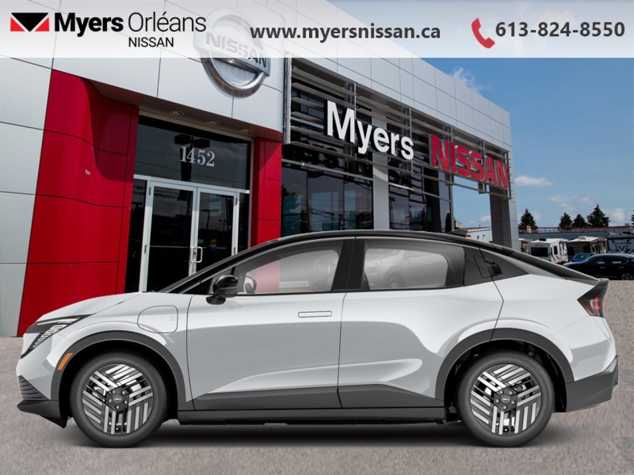 <b>Heated Seats, Intelligent Cruise Control, Navigation, Lane Keep Assist, Collision Mitigation, 360 Camera</b><br> <br> <br> <br>  The driver centric design of this 2026 Nissan Leaf makes the everyday extraordinary. <br> <br>Bold lines and distinctive touches throughout the cabin of this 2026 Nissan LEAF prove that electric driving was always meant to be exciting. A simply amazing experience like no other, this 2026 Nissan LEAF lets you enjoy pure driving joy, and at the flip of a switch will give you the freedom to enjoy a scenic ride with confident active safety features. Never sacrifice comfort, convenience, or fun again with this 2026 Nissan LEAF.<br> <br> This everest white pearl tricoat/black coupe  has an automatic transmission.<br> <br> Our LEAFs trim level is SV+. Its sculpted body features body-coloured accents, heated mirrors, and power liftgate access, while the cabin provides a refined experience with heated Zero Gravity front seats, TailorFit upholstery, and a heated leatherette steering wheel. The expansive 14.3-inch touchscreen with built-in Google integration, wireless Apple CarPlay, Android Auto, and voice-activated navigation keeps you seamlessly connected on every journey. Smart convenience features like proximity key entry, remote start, and multiple USB-C ports enhance usability, while a spacious cargo area and thoughtful interior storage add everyday versatility. Safety is a priority, with ProPILOT Assist, Blind Spot Intervention, Automatic Emergency Braking, Intelligent Lane Departure Prevention, and a 360-degree Aerial View Camera System providing all-around protection and confidence behind the wheel.<br><br> <br/>    3.4% financing for 84 months. <br> Payments from <b>$703.66</b> monthly with $0 down for 84 months @ 3.40% APR O.A.C. ( Plus applicable taxes -  $621 Administration fee included. Licensing not included.**Rebates may not apply to all purchase types [cash, lease, or finance]. Eligibility & conditions varyplease see dealer for full details.    ).  Incentives expire 2026-01-02.  See dealer for details. <br> <br> <br>LEASING:<br><br>Estimated Lease Payment: $827/m <br>Payment based on 4.4% lease financing for 48 months with $0 down payment on approved credit.         Total obligation $39,741. Mileage allowance of 16,000 KM/year. Offer expires 2026-01-02.<br><br><br>We are proud to regularly serve our clients and ready to help you find the right car that fits your needs, your wants, and your budget.And, of course, were always happy to answer any of your questions.Proudly supporting Ottawa, Orleans, Vanier, Barrhaven, Kanata, Nepean, Stittsville, Carp, Dunrobin, Kemptville, Westboro, Cumberland, Rockland, Embrun , Casselman , Limoges, Crysler and beyond! Call us at (613) 824-8550 or use the Get More Info button for more information. Please see dealer for details. The vehicle may not be exactly as shown. The selling price includes all fees, licensing & taxes are extra. OMVIC licensed.Find out why Myers Orleans Nissan is Ottawas number one rated Nissan dealership for customer satisfaction! We take pride in offering our clients exceptional bilingual customer service throughout our sales, service and parts departments. Located just off highway 174 at the Jean DÀrc exit, in the Orleans Auto Mall, we have a huge selection of New vehicles and our professional team will help you find the Nissan that fits both your lifestyle and budget. And if we dont have it here, we will find it or you! Visit or call us today.<br> Come by and check out our fleet of 30+ used cars and trucks and 90+ new cars and trucks for sale in Orleans.  o~o