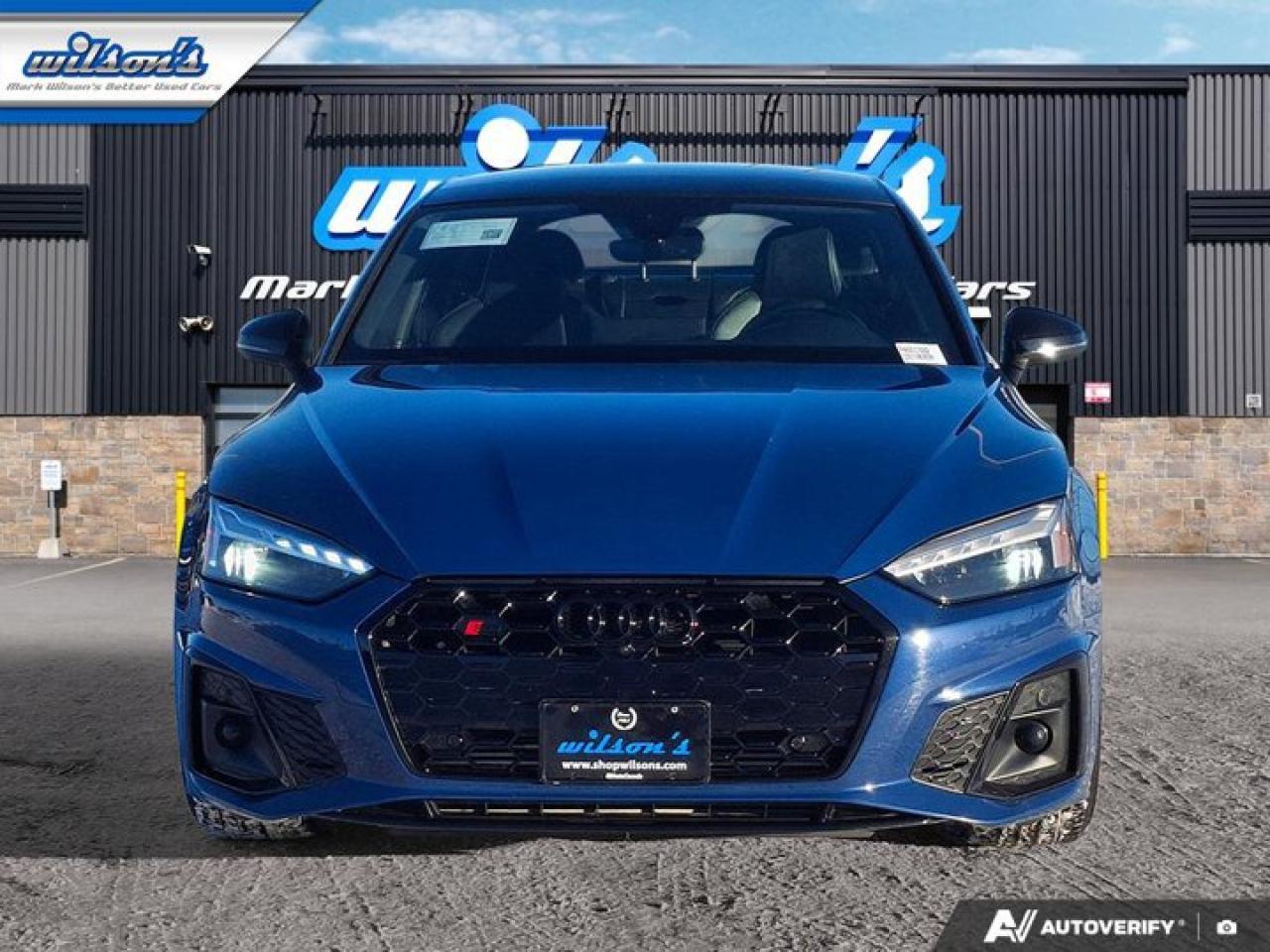 2023 Audi S5 Sportback Progressiv AWD | S-Line | Black Optic Plus | Sport | Leather | Nav | Sunroof | Heated Wheel & More ! Photo