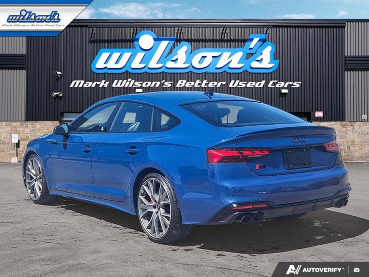 2023 Audi S5 Sportback Progressiv AWD | S-Line | Black Optic Plus | Sport | Leather | Nav | Sunroof | Heated Wheel & More ! Photo
