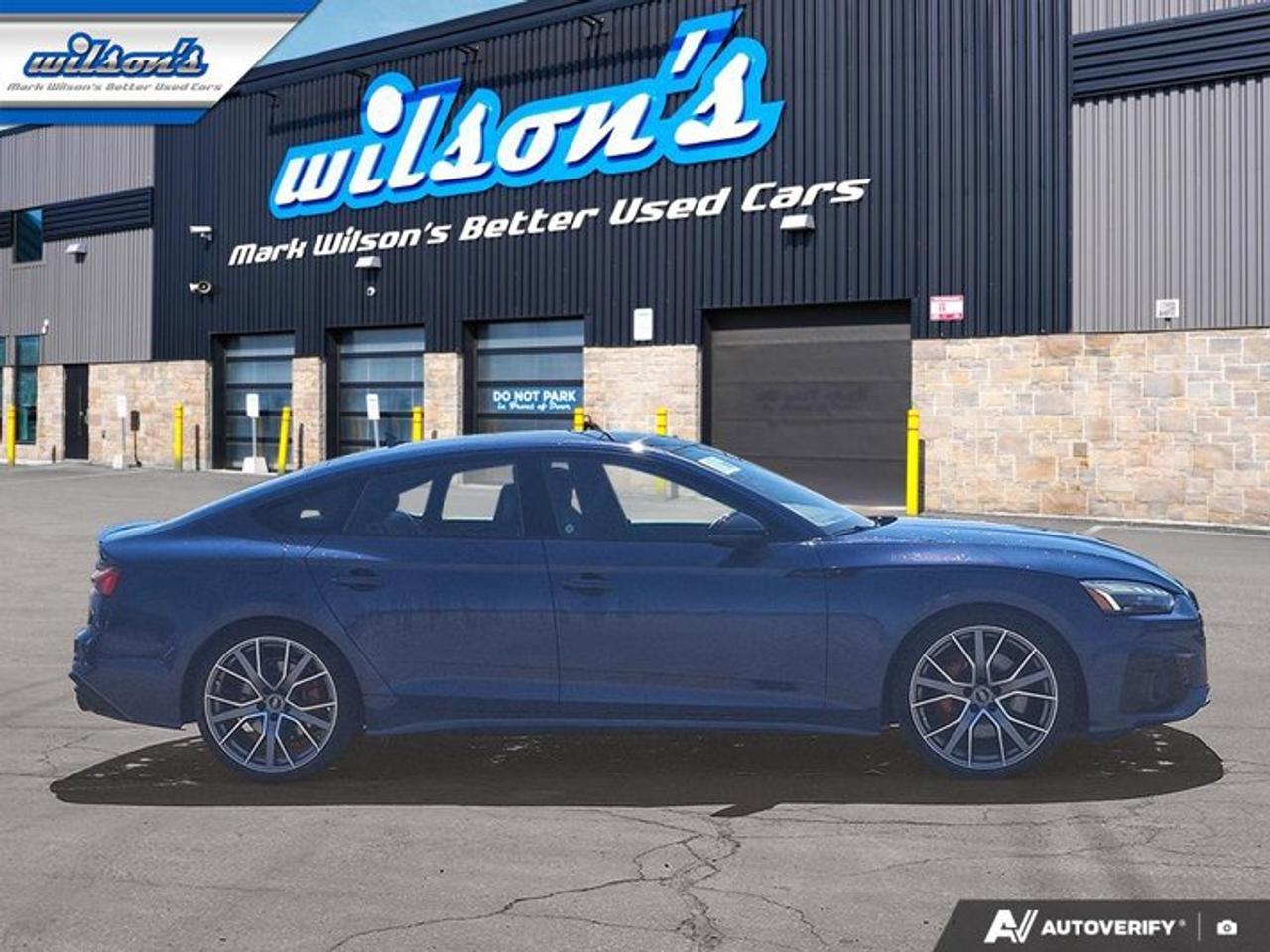 2023 Audi S5 Sportback Progressiv AWD | S-Line | Black Optic Plus | Sport | Leather | Nav | Sunroof | Heated Wheel & More ! Photo