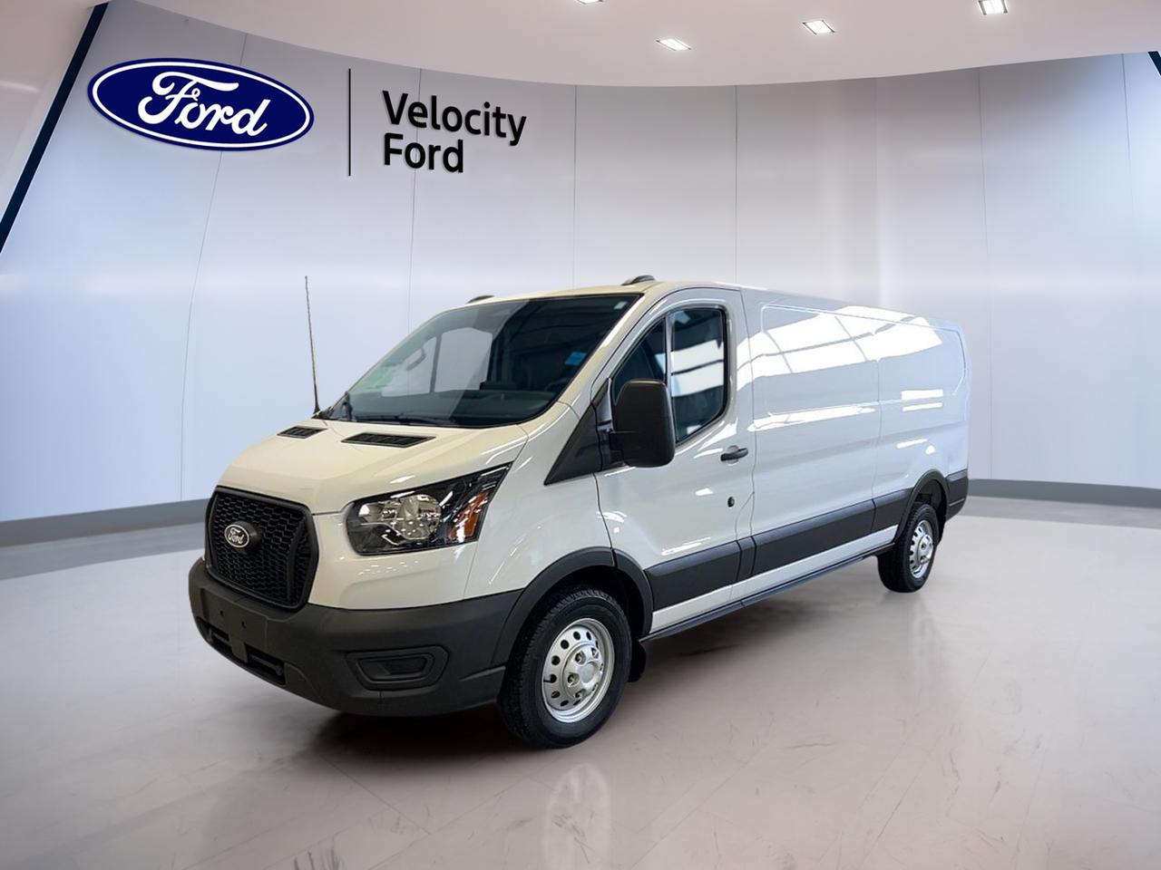 Discover the versatility and capability of the brand new 2026 Ford Transit Cargo Van T-150 148 Low Roof 8670 GVWR AWD, available now at Velocity Ford in Moose Jaw. Finished in classic white with a dark grey interior, this van is engineered for business needs and built to deliver reliability, comfort, and advanced technology. With three doors, a 3.5-litre gas engine, and automatic transmission, its ready to take on any task with confidence and efficiency.

FEATURES OF THE Transit Cargo Van T-150 148 Low Rf 8670 GVWR AWD  
»» All-wheel drive for superior road grip  
»» 3.5-litre gas engine for robust performance  
»» Three-door configuration for easy cargo access  
»» Automatic transmission for smooth operation  

ADVANCED SAFETY FEATURES  
»» Anti-lock Braking System (ABS) for secure stops  
»» Stability control to enhance driving confidence  
»» Lane departure warning for added awareness  
»» Multiple airbags including side impact protection  

PERFORMANCE AND EFFICIENCY  
»» Limited slip differential for improved traction  
»» Performance tires for enhanced handling  
»» Automatic transmission for seamless shifting  
»» Rear tow hook for extra utility  

COMFORT AND CONVENIENCE  
»» Cruise control for effortless highway driving  
»» Power steering for easy maneuvering  
»» Front air conditioning for year-round comfort  
»» Adjustable steering wheel for personalized fit  

TECHNONOLGY AND CONNECTIVITY  
»» Navigation system (GPS) for precise directions  
»» Bluetooth integration for hands-free calls  
»» WiFi hotspot for on-the-go connectivity  
»» Steering wheel audio controls for easy access  

CARGO SPACE  
»» Spacious cargo area for business needs  
»» Easy side and rear access through three doors  
»» Steel wheels for durability under load  
»» Vinyl seats for easy interior maintenance  

WHAT OTHER OWNERS LIKE  
»» Dependable all-wheel drive in all conditions  
»» User-friendly navigation and connectivity features  
»» Comfortable driving position for long workdays  
»» Ample cargo space for versatile hauling  

This 2026 Ford Transit Cargo Van T-150 148 Low Rf 8670 GVWR AWDs VIN is: 1FTYE2Y88TKA30866.