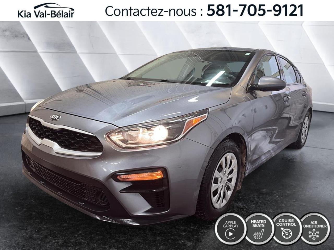 Used 2020 Kia Forte LX *MANUELLE *A/C *CAMÉRA *CARPLAY *SIÈGES CHAUFF for sale in Québec, QC