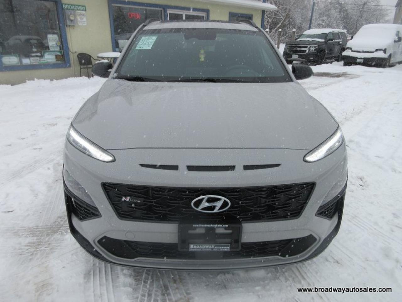 2022 Hyundai KONA ALL-WHEEL DRIVE N-LINE-PACKAGE 5 PASSENGER 1.6L - TURBO.. NAVIGATION.. POWER SUNROOF.. LEATHER.. HEATED SEATS & WHEEL.. BACK-UP CAMERA.. Photo3