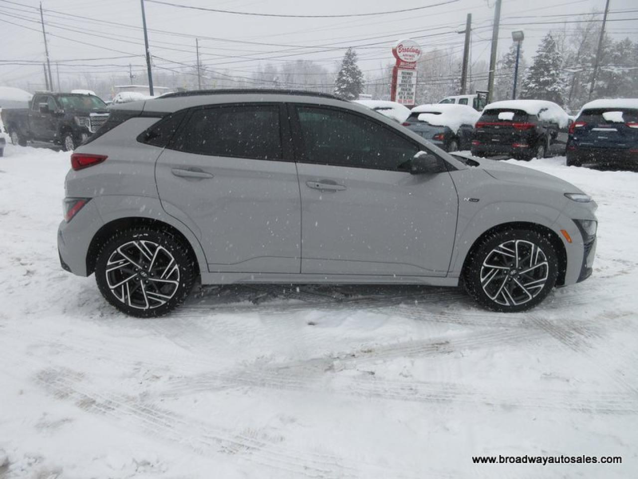 2022 Hyundai KONA ALL-WHEEL DRIVE N-LINE-PACKAGE 5 PASSENGER 1.6L - TURBO.. NAVIGATION.. POWER SUNROOF.. LEATHER.. HEATED SEATS & WHEEL.. BACK-UP CAMERA.. Photo