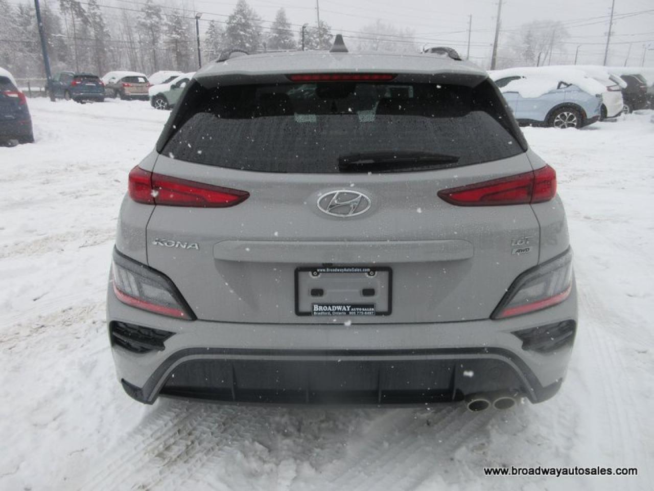 2022 Hyundai KONA ALL-WHEEL DRIVE N-LINE-PACKAGE 5 PASSENGER 1.6L - TURBO.. NAVIGATION.. POWER SUNROOF.. LEATHER.. HEATED SEATS & WHEEL.. BACK-UP CAMERA.. Photo
