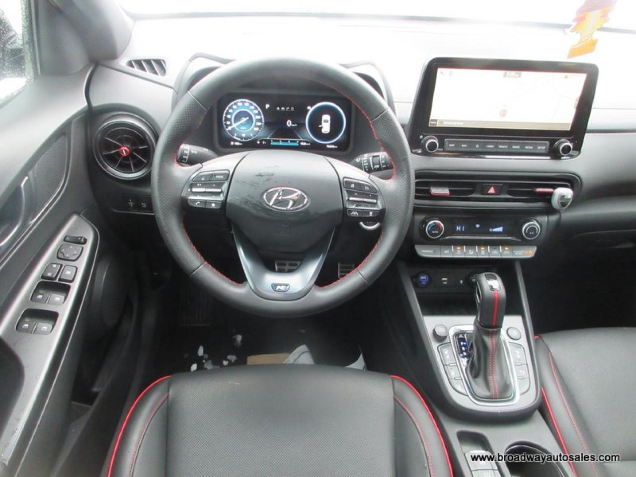 2022 Hyundai KONA ALL-WHEEL DRIVE N-LINE-PACKAGE 5 PASSENGER 1.6L - TURBO.. NAVIGATION.. POWER SUNROOF.. LEATHER.. HEATED SEATS & WHEEL.. BACK-UP CAMERA.. Photo