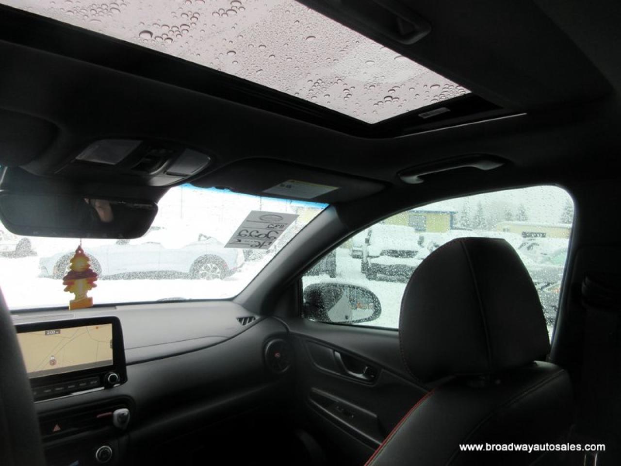 2022 Hyundai KONA ALL-WHEEL DRIVE N-LINE-PACKAGE 5 PASSENGER 1.6L - TURBO.. NAVIGATION.. POWER SUNROOF.. LEATHER.. HEATED SEATS & WHEEL.. BACK-UP CAMERA.. Photo