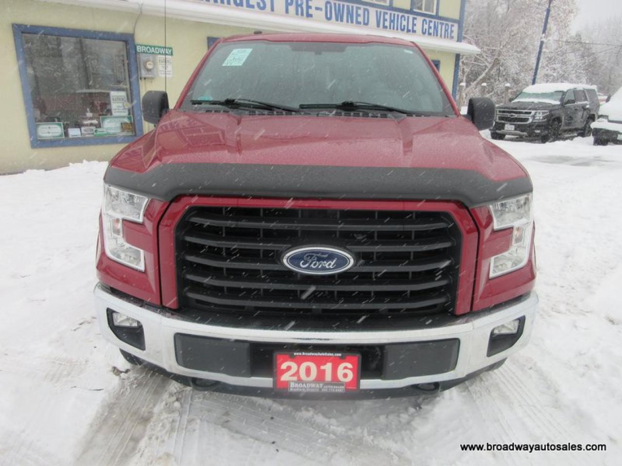 2016 Ford F-150 GREAT KM'S XLT-SPORT-MODEL 5 PASSENGER 3.5L - ECO-BOOST.. 4X4.. CREW-CAB.. SHORTY.. NAVIGATION.. POWER PEDALS.. HEATED SEATS.. BACK-UP CAMERA.. Photo3