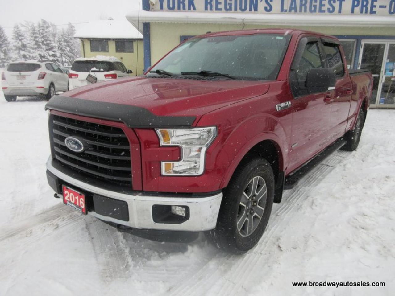 2016 Ford F-150 GREAT KM'S XLT-SPORT-MODEL 5 PASSENGER 3.5L - ECO-BOOST.. 4X4.. CREW-CAB.. SHORTY.. NAVIGATION.. POWER PEDALS.. HEATED SEATS.. BACK-UP CAMERA..