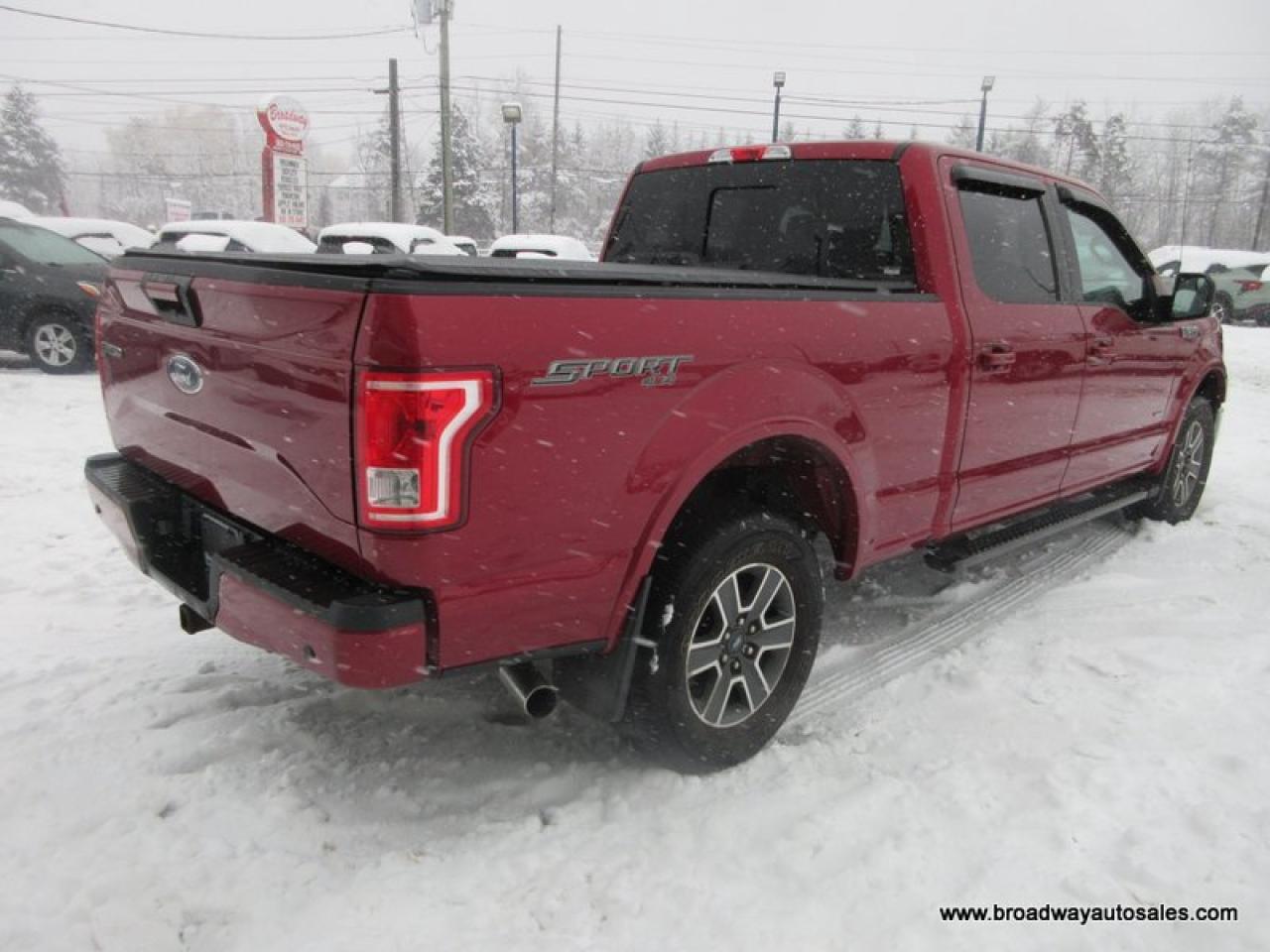 2016 Ford F-150 GREAT KM'S XLT-SPORT-MODEL 5 PASSENGER 3.5L - ECO-BOOST.. 4X4.. CREW-CAB.. SHORTY.. NAVIGATION.. POWER PEDALS.. HEATED SEATS.. BACK-UP CAMERA.. Photo
