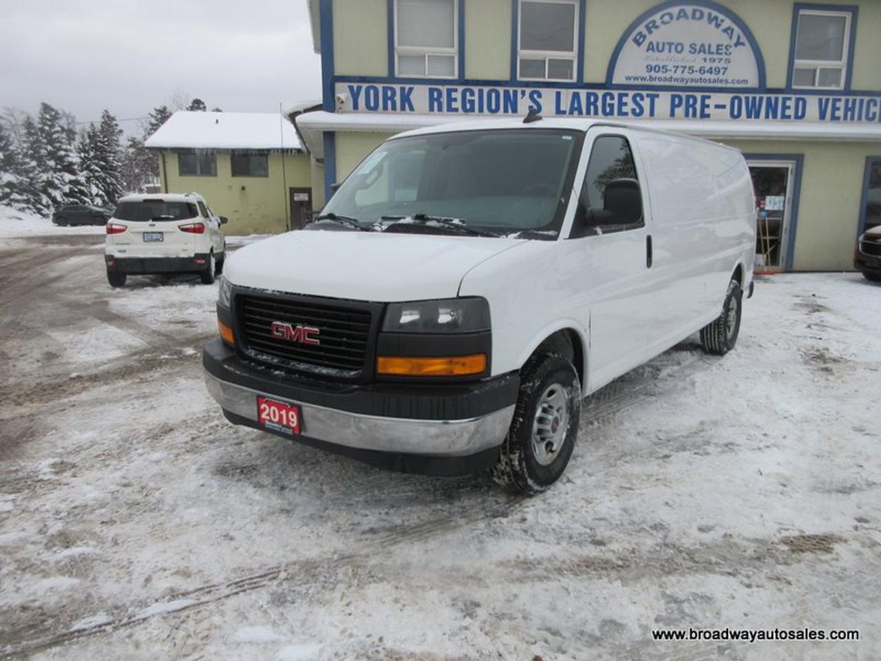 2019 GMC Savana 3/4 TON CARGO-MOVING 5 PASSENGER 6.0L - V8.. EXTENDED-CARGO-AREA.. REAR BENCH SEATING.. BARN-DOOR-ENTRANCES.. TOW SUPPORT.. Photo