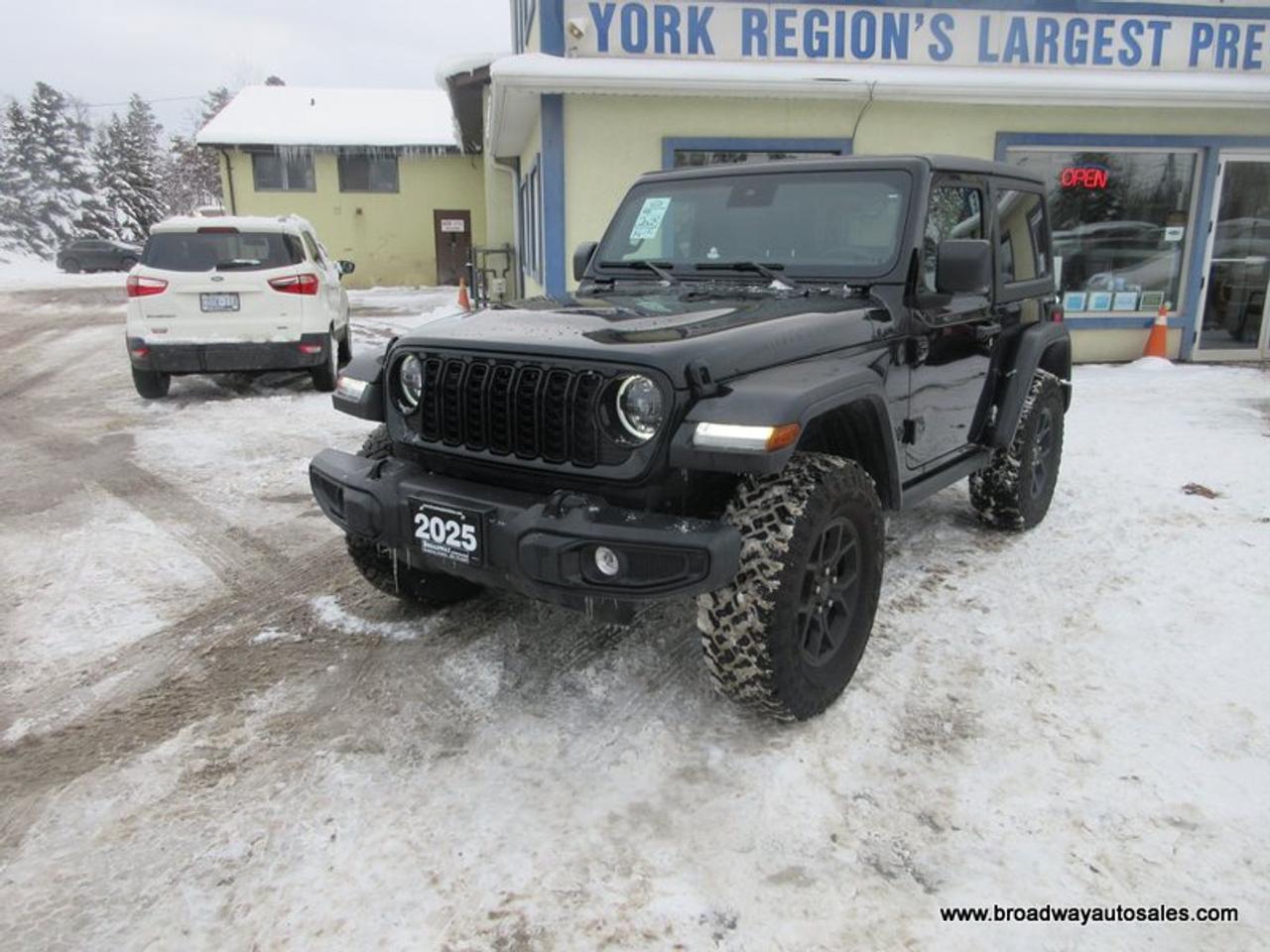 2025 Jeep Wrangler LIKE NEW WILLY'S-SPORT-MODEL 4 PASSENGER 2.0L - TURBO.. 4X4.. HEATED SEATS & WHEEL.. REMOVEABLE-HARD-TOP.. BACK-UP CAMERA.. BLUETOOTH SYSTEM.. Photo