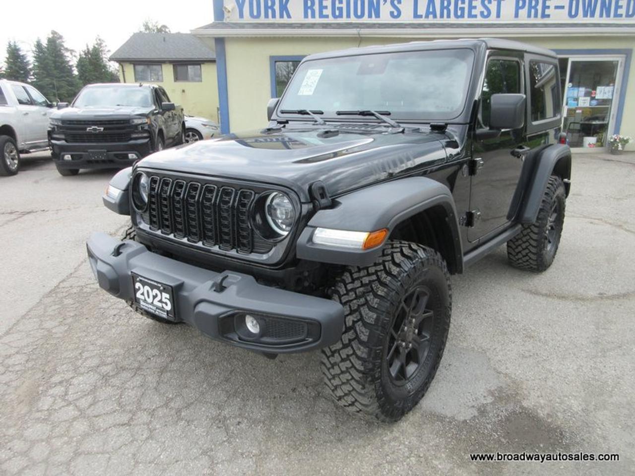 2025 Jeep Wrangler LIKE NEW WILLY'S-SPORT-MODEL 4 PASSENGER 2.0L - TURBO.. 4X4.. HEATED SEATS & WHEEL.. REMOVEABLE-HARD-TOP.. BACK-UP CAMERA.. BLUETOOTH SYSTEM.. Photo