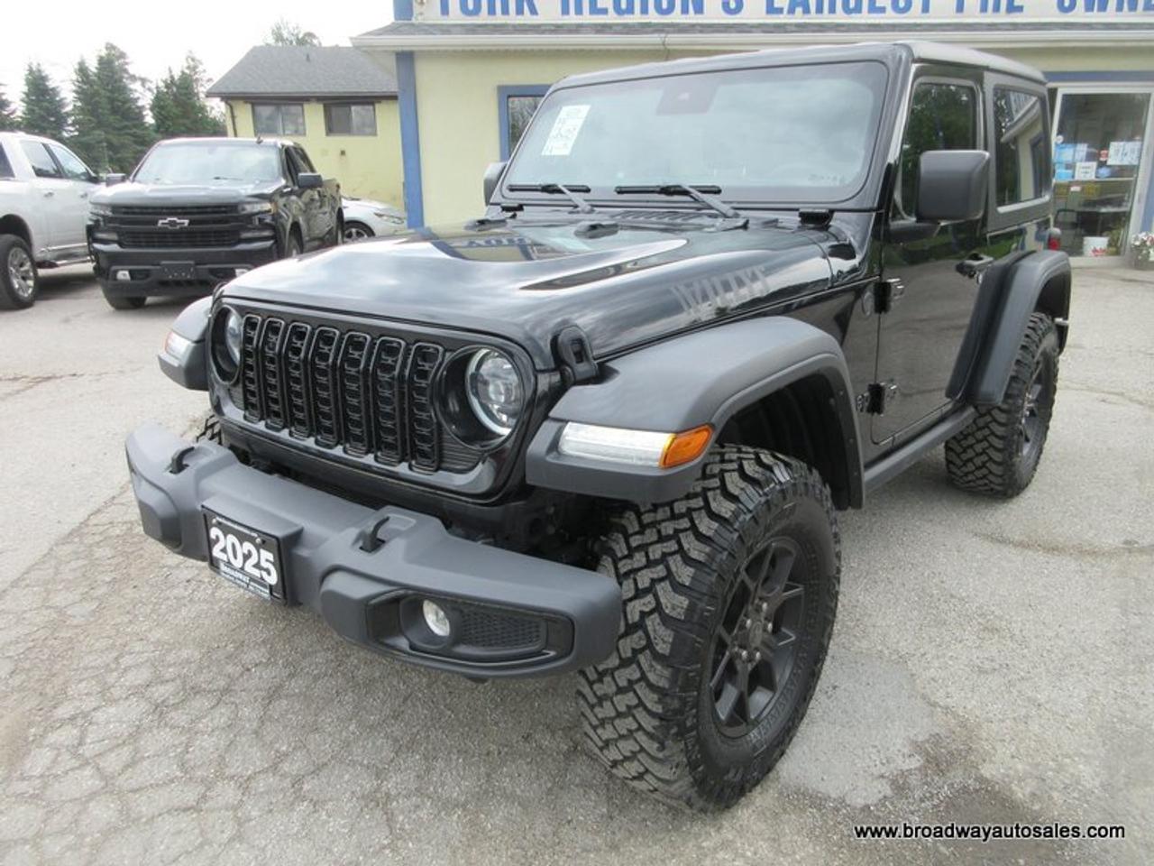 2025 Jeep Wrangler LIKE NEW WILLY'S-SPORT-MODEL 4 PASSENGER 2.0L - TURBO.. 4X4.. HEATED SEATS & WHEEL.. REMOVEABLE-HARD-TOP.. BACK-UP CAMERA.. BLUETOOTH SYSTEM.. Photo