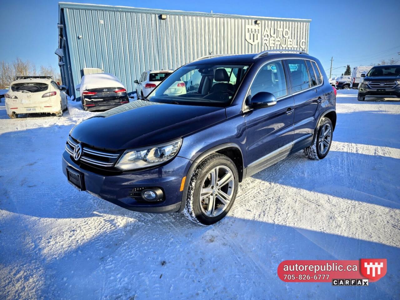 Used 2017 Volkswagen Tiguan Highline Certified Loaded Dealer Maintained for sale in Orillia, ON