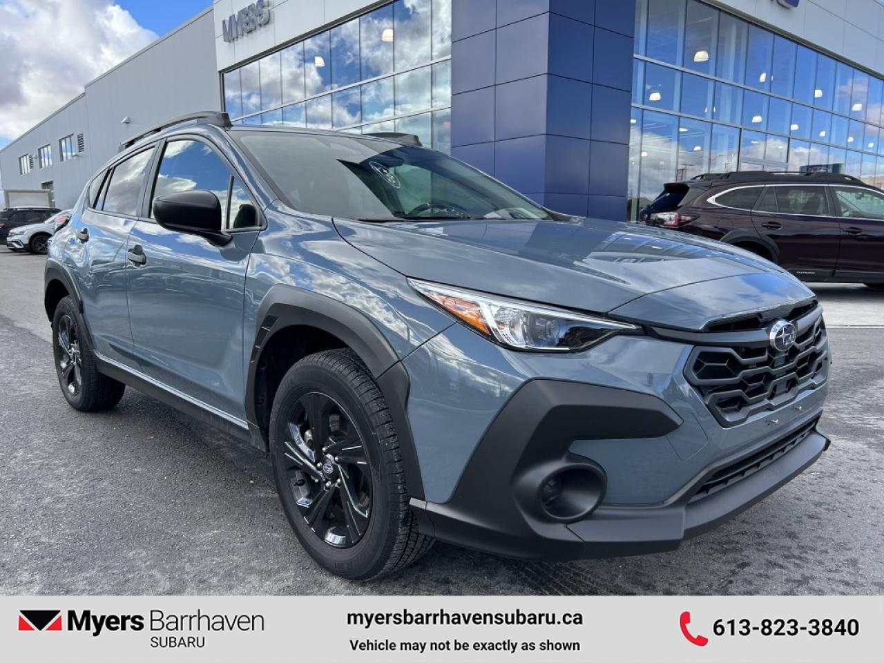 <b>Heated Seats,  Apple CarPlay,  Android Auto,  Adaptive Cruise Control,  Lane Keep Assist!</b><br> <br>    With ample ground clearance, copious amounts of cargo space and all-terrain capability, this 2024 Subaru Crosstrek is a great companion for the most adventurous drives. This  2024 Subaru Crosstrek is fresh on our lot in Nepean. <br> <br>This 2024 Subaru Crosstrek is an outlier in the crossover market, with the sole intention of being the most versatile offering in this segment. The exterior design features sharp body lines to create a bold visual statement, with interior space increased for more comfort and convenience features. The cabin is put together with premium quality materials to create an insulated space that delivers a calm and relaxing ride for driver and passengers. Engineered on an ultra-strong platform with a whole suite of active safety technology, the 2024 Subaru Crosstrek offers superior levels of protection and confidence overall.This  SUV has 33,057 kms. Its  offshore blue m in colour  . It has an automatic transmission and is powered by a  152HP 2.0L 4 Cylinder Engine. <br> <br> Our Crosstreks trim level is Convenience. This Crosstrek is ready for your next adventure, with great standard features such as switchable drive modes and full-time all-wheel-drive, LED lights with automatic high beams, power-heated side mirrors, roof rack rails, and aluminum alloy wheels. Interior features include heated front seats, dual-zone climate control, simulated carbon trim, power rear windows, front and rear cupholders, and a 7-inch infotainment screen with Android Auto, Apple CarPlay, and SiriusXM streaming radio. Safety features include EyeSight with pre-collision braking, lane keeping assist and lane departure warning, forward collision mitigation, and a rearview camera. This vehicle has been upgraded with the following features: Heated Seats,  Apple Carplay,  Android Auto,  Adaptive Cruise Control,  Lane Keep Assist,  Lane Departure Warning,  Forward Collision Alert. <br> <br>To apply right now for financing use this link : <a href=https://www.myersbarrhavensubaru.ca/quick-approval/ target=_blank>https://www.myersbarrhavensubaru.ca/quick-approval/</a><br><br> <br/><br><br> The Myers name has been synonymous with first-rate automotive service and products for over 80 years in Ottawa; we are happy to welcome you here to <b> Myers Barrhaven Subaru </b> the unbeatable Subaru dealer in Ottawa and the National Capital Region. Serving drivers as the premier Subaru dealership near Kanata, Orléans, Gatineau, QC and Vanier region, we offer a wide range of new and used offerings from Subaru. If youre in the market for a full range of Subaru cars and Subaru SUVs for sale in Ottawa. </br> o~o