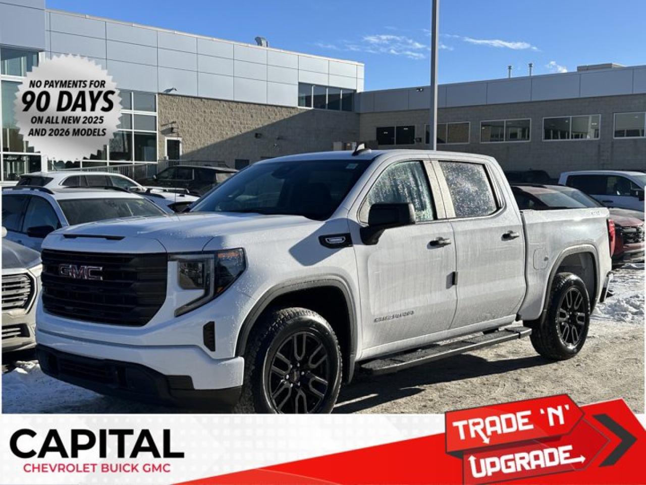 This GMC Sierra 1500 boasts a Turbocharged Gas I4 2.7L/166 engine powering this Automatic transmission. TRANSMISSION, 8-SPEED AUTOMATIC, (COLUMN SHIFTER) ELECTRONICALLY CONTROLLED with overdrive and tow/haul mode. Includes Cruise Grade Braking and Powertrain Grade Braking (STD), TRAILER BRAKE CONTROLLER, INTEGRATED, TAILGATE, GMC MULTIPRO TAILGATE with six functional load/access features (Includes (QT5) EZ Lift power lock and release tailgate..* This GMC Sierra 1500 Features the Following Options *PRO VALUE PACKAGE includes (PCI) Convenience Package and (Z82) Trailering Package , REAR AXLE, 3.42 RATIO, PRO PREFERRED EQUIPMENT GROUP includes standard equipment, GVWR, 7000 LBS. (3175 KG) (STD), GRAPHITE EDITION includes (U2K) SiriusXM, (VT5) body-colour rear bumper, (VB5) body colour front bumper, (B30) colour-keyed carpeting, (BTV) Remote Start, (UTJ) Theft-deterrent system, (RD3) 20 6-spoke High gloss Black painted aluminum wheels, and (QAB) 275/60R20 all-season tires and Body colour upper grille., ENGINE, 2.7L TURBOMAX (310 hp [231 kW] @ 5600 rpm, 430 lb-ft of torque [583 Nm] @ 3000 rpm) Includes (KW5) 220-amp alternator.) (STD), ENGINE BLOCK HEATER, AUTO-LOCKING REAR DIFFERENTIAL, Wireless, Apple CarPlay / Wireless Android Auto, Windows, power rear, express down (Not available on Regular Cab models.).* Stop By Today *For a must-own GMC Sierra 1500 come see us at Capital Chevrolet Buick GMC Inc., 13103 Lake Fraser Drive SE, Calgary, AB T2J 3H5. Just minutes away!