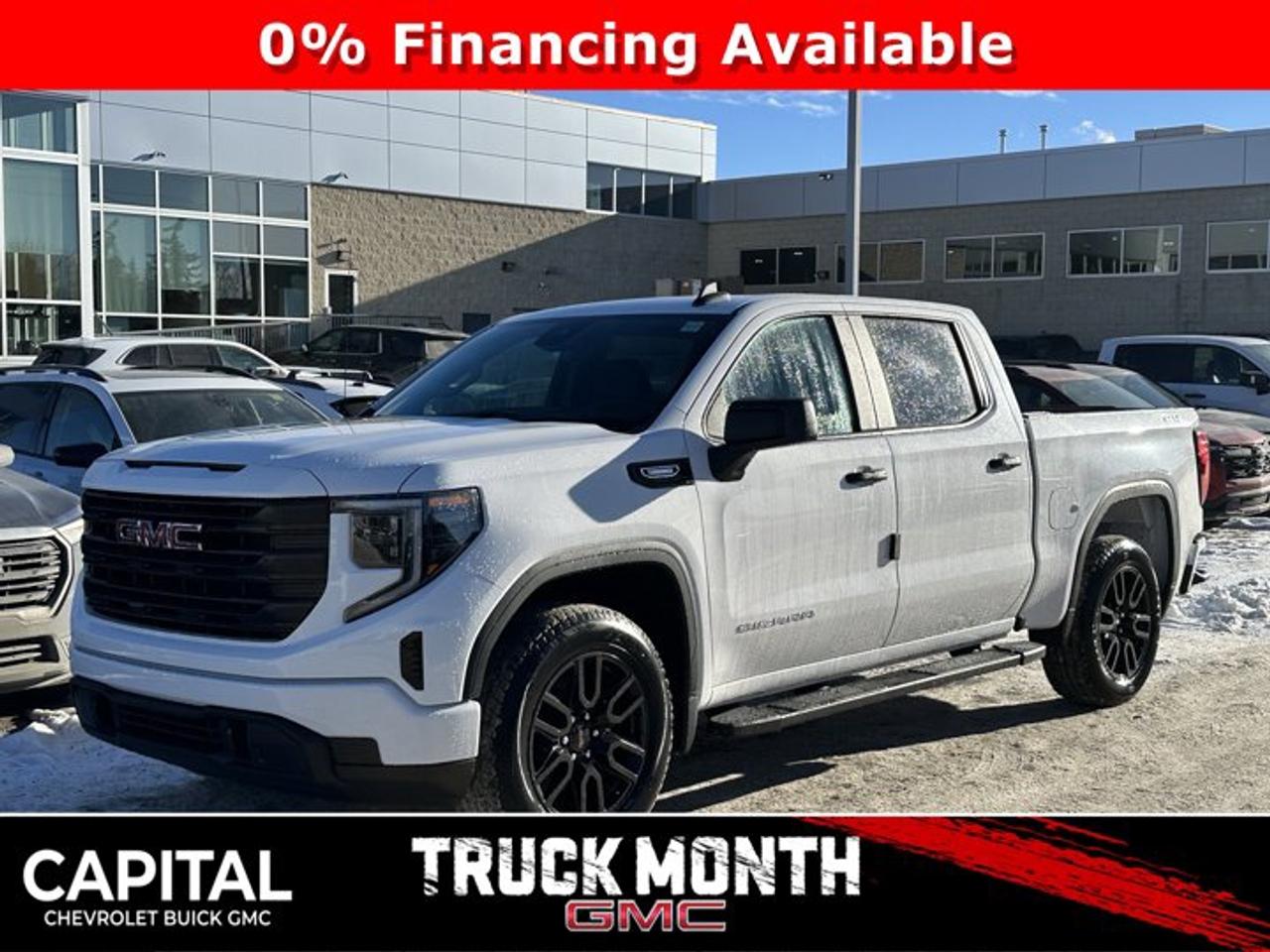 This GMC Sierra 1500 boasts a Turbocharged Gas I4 2.7L/166 engine powering this Automatic transmission. TRANSMISSION, 8-SPEED AUTOMATIC, (COLUMN SHIFTER) ELECTRONICALLY CONTROLLED with overdrive and tow/haul mode. Includes Cruise Grade Braking and Powertrain Grade Braking (STD), TRAILER BRAKE CONTROLLER, INTEGRATED, TAILGATE, GMC MULTIPRO TAILGATE with six functional load/access features (Includes (QT5) EZ Lift power lock and release tailgate..* This GMC Sierra 1500 Features the Following Options *PRO VALUE PACKAGE includes (PCI) Convenience Package and (Z82) Trailering Package , REAR AXLE, 3.42 RATIO, PRO PREFERRED EQUIPMENT GROUP includes standard equipment, GVWR, 7000 LBS. (3175 KG) (STD), GRAPHITE EDITION includes (U2K) SiriusXM, (VT5) body-colour rear bumper, (VB5) body colour front bumper, (B30) colour-keyed carpeting, (BTV) Remote Start, (UTJ) Theft-deterrent system, (RD3) 20 6-spoke High gloss Black painted aluminum wheels, and (QAB) 275/60R20 all-season tires and Body colour upper grille., ENGINE, 2.7L TURBOMAX (310 hp [231 kW] @ 5600 rpm, 430 lb-ft of torque [583 Nm] @ 3000 rpm) Includes (KW5) 220-amp alternator.) (STD), ENGINE BLOCK HEATER, AUTO-LOCKING REAR DIFFERENTIAL, Wireless, Apple CarPlay / Wireless Android Auto, Windows, power rear, express down (Not available on Regular Cab models.).* Stop By Today *Stop by Capital Chevrolet Buick GMC Inc. located at 13103 Lake Fraser Drive SE, Calgary, AB T2J 3H5 for a quick visit and a great vehicle!