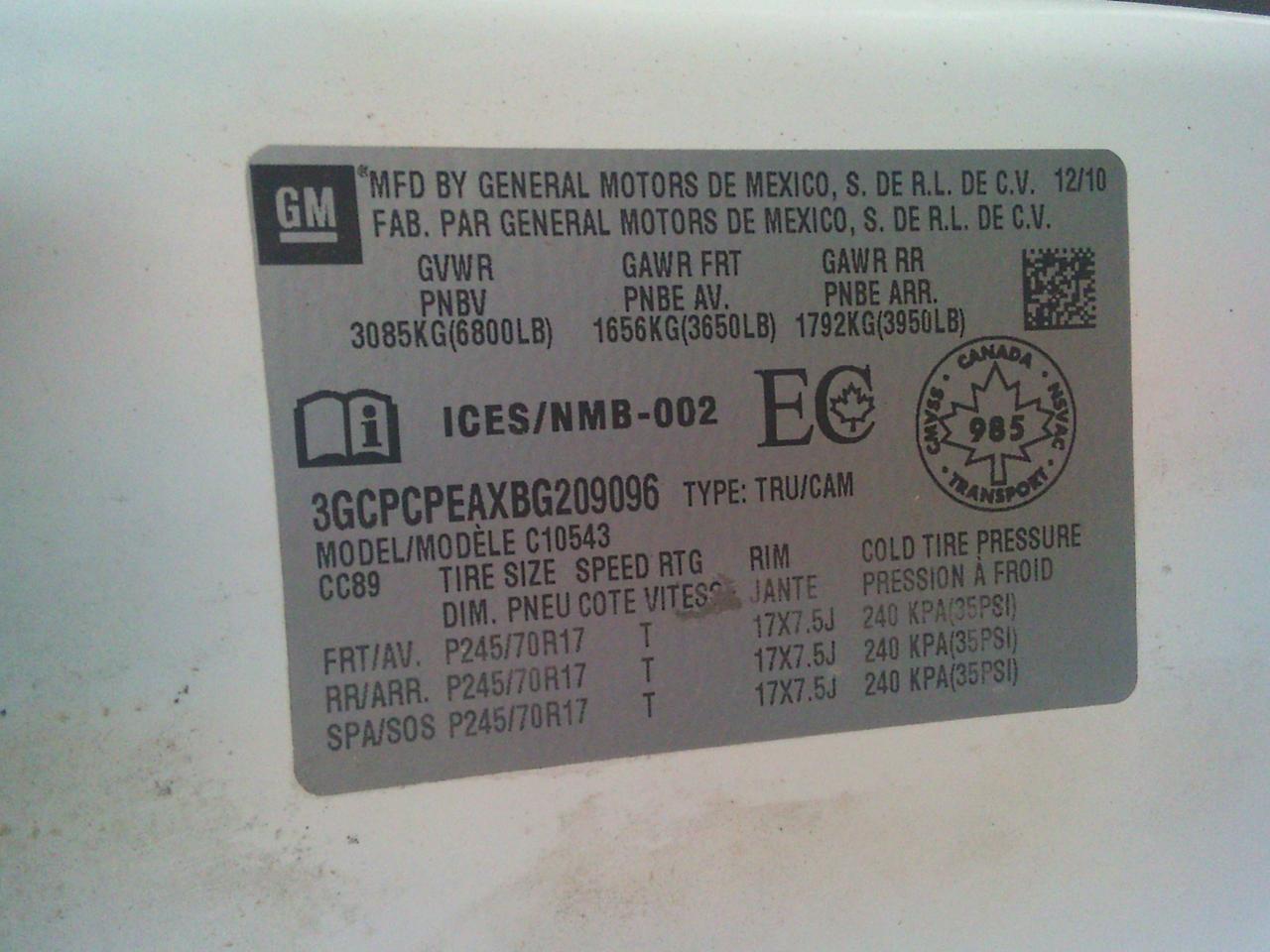 2011 Chevrolet Silverado 1500 2WD Crew Cab 143.5  WT - Photo #32