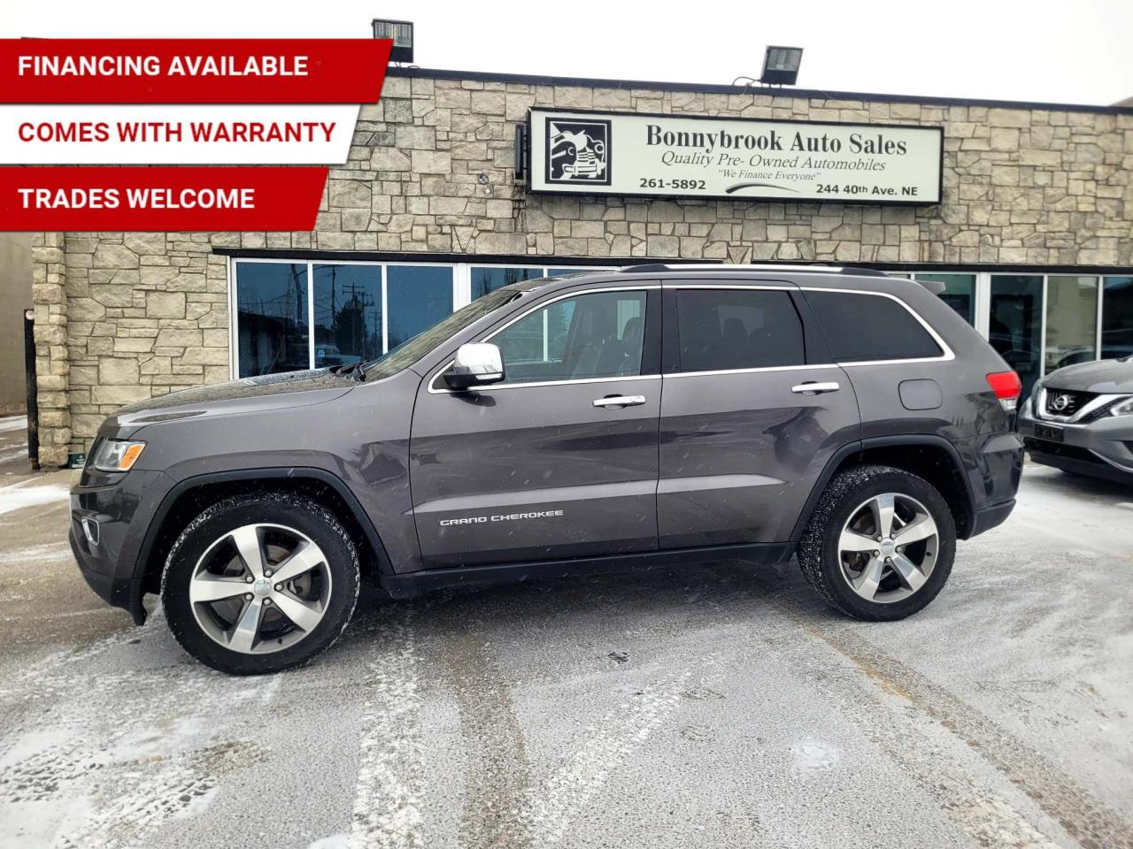 Used 2015 Jeep Grand Cherokee 4WD/Limited/SUNROOF/LEATHER/CAR STARTER/BACKUP CAM for sale in Calgary, AB