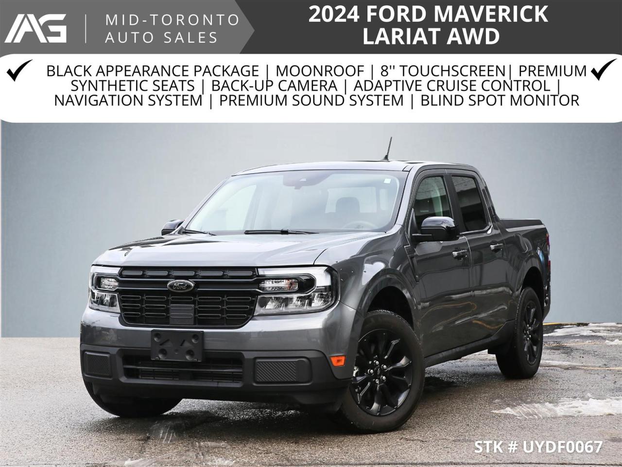 2024 Ford Maverick Lariat AWD | Black Appearance Package|Moonroof|8'' Touchscreen Photo0