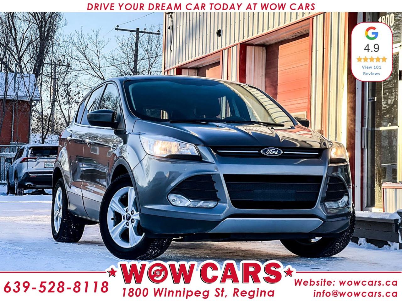 2013 Ford Escape SE AWD Odometer: 160,375KM <br/> Price: $11,990+taxes <br/> <br/> <br/> WOW Factors:- <br/> -Certified and mechanical inspection <br/> -No Accidents <br/> -Dealer Serviced <br/> <br/> <br/> Highlight Features:- <br/> -All Wheel Drive <br/> -Alloy Wheels <br/> -Heated Seats <br/> -Power Side Mirrors <br/> -Power Windows and Locks <br/> --Bluetooth Connectivity <br/> -Cruise Control and much more. <br/> <br/> <br/> <br/> Driven by Trust, Powered by Family  Your Destination for Quality Pre-Owned Vehicles <br/> At our family-owned dealership, customer satisfaction isnt just a goal  its our promise. We specialize in pre-owned Cars, SUVs, Vans, and Trucks, offering standout value with the WOW factors that set us apart. From exceptional Google reviews to unmatched after-sales service, we go above and beyond to make your experience seamless, transparent, and friendly. <br/> <br/> <br/> Visit WOW CARS Today at 1800 Winnipeg Street Regina, SK S4P1G2, or give us a call at (639) 528-8II8. <br/>