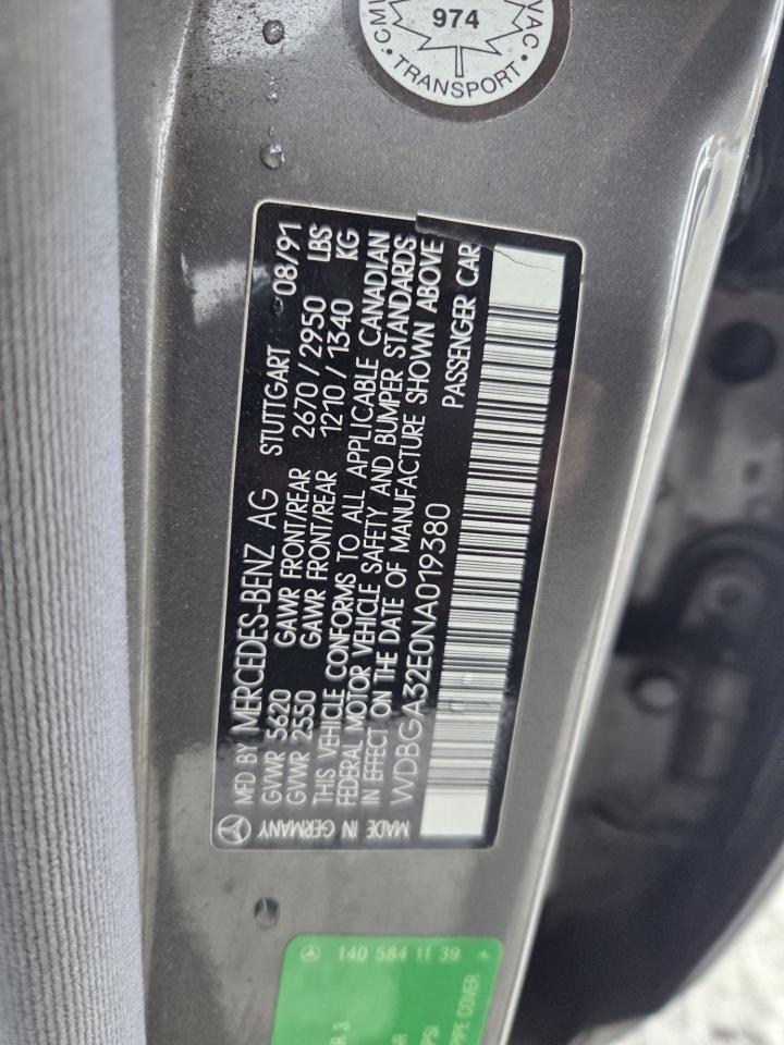 1992 Mercedes-Benz 300 Series 300SE, SEDAN, AUTO, ONLY 162KMS, AS IS SPECIAL Photo