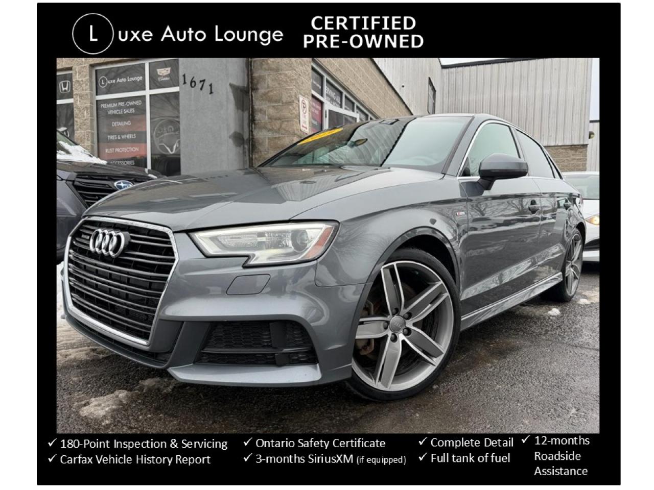 2019 Audi A3 Progressiv AWD, S-LINE, 19" WHEELS, PANO ROOF!!!! Photo37