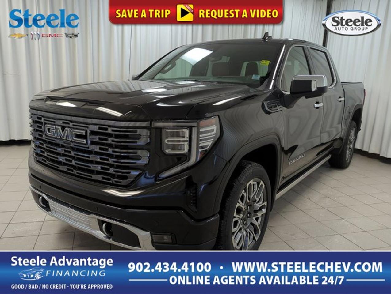 Bold design, premium detail, and serious V8 power come together in this 2026 GMC Sierra 1500 Denali Ultimate, now available at Steele Chevrolet Buick GMC in Dartmouth. Finished in Black with an Alpine Umber interior, this four-door 4x4 pickup brings upscale comfort and strong truck capability to every drive.Built for drivers who want refinement without giving up strength, this 2026 GMC Sierra 1500 Denali Ultimate pairs a 6.2-litre gas V8 with an automatic transmission for confident performance on the highway, around town, and on demanding job sites. Paddle shifters add a more engaged feel when you want quick control of gear changes.FEATURES OF THE Sierra 1500 Denali UltimatePremium Denali Ultimate trim and finishBlack exterior with upscale visual appealAlpine Umber interior with rich contrastPaddle shifters for added driving controlADVANCED SAFETY FEATURESStrong body structure for added confidenceFour-door layout supports easier passenger accessFour-wheel drive aids slippery road tractionElevated truck stance improves outward visibilityPERFORMANCE AND EFFICIENCY6.2-litre gas V8 delivers strong powerAutomatic transmission supports smooth daily drivingPaddle shifters offer manual gear selectionFour-wheel drive boosts all-season capabilityCOMFORT AND CONVENIENCESpacious cabin for daily driving comfortFour full doors ease passenger entryPremium interior layout feels refined throughoutAutomatic transmission reduces driving effortTECHNOLOGY AND CONNECTIVITYPaddle shifters add responsive driver interactionClear driver-focused controls support easy useModern truck design supports everyday practicalityPremium cabin environment enhances time insideTRUCK FEATURESBuilt as a full-size light-duty pickupFour-wheel drive supports work and recreationTruck bed adds useful hauling flexibilityV8 power suits towing and haulingCARGO SPACEPickup bed handles bulky gear easilyCabin offers room for passengersFour-door configuration improves loading convenienceVersatile layout suits work or travelWHAT OTHER OWNERS LIKEStrong V8 performance in daily usePremium interior feel and comfortConfident four-wheel drive capability year-roundSmooth ride for a full-size truckThis 2026 GMC Sierra 1500 Denali Ultimate stands out with the kind of presence truck buyers expect from a top-tier GMC pickup. The Black exterior gives it a clean, upscale look, while the Alpine Umber interior adds warmth and character to the cabin. It is a combination that feels upscale yet practical.Power comes from a 6.2-litre gas V8, a proven engine choice for drivers who want effortless acceleration and the kind of strength that suits towing, hauling, and highway passing. Paired with an automatic transmission, this setup delivers smooth operation in traffic and steady confidence on long drives across Nova Scotia and beyond.The 4 roues motrices system, translated here as four-wheel drive, helps this truck handle changing road conditions with greater assurance. Whether roads are wet, snowy, muddy, or uneven, this layout helps put power down more effectively. That makes this pickup a strong fit for both work demands and weekend travel.Inside, this 2026 GMC Sierra 1500 Denali Ultimate offers a premium atmosphere designed to make every trip feel rewarding. The four-door layout gives passengers easy access, while the roomy cabin supports family use, commuting, and road trips. The interior colour adds a rich tone that complements the trucks upscale character.Paddle shifters bring an added layer of control for drivers who enjoy a more hands-on feel behind the wheel. They allow quick gear changes when merging, climbing grades, or simply enjoying the power delivery of the V8. It is a feature that adds engagement without taking away everyday convenience.For drivers shopping at Steele Chevrolet Buick GMC in Dartmouth, this 2026 GMC Sierra 1500 Denali Ultimate offers a premium full-size truck experience with bold style, strong capability, and refined road manners. It is ready for demanding tasks, comfortable daily use, and the kind of confident performance expected from a well-equipped GMC pickup.This 2026 GMC Sierra 1500 Denali Ultimates VIN is: 1GTUUHEL7TZ235566 .