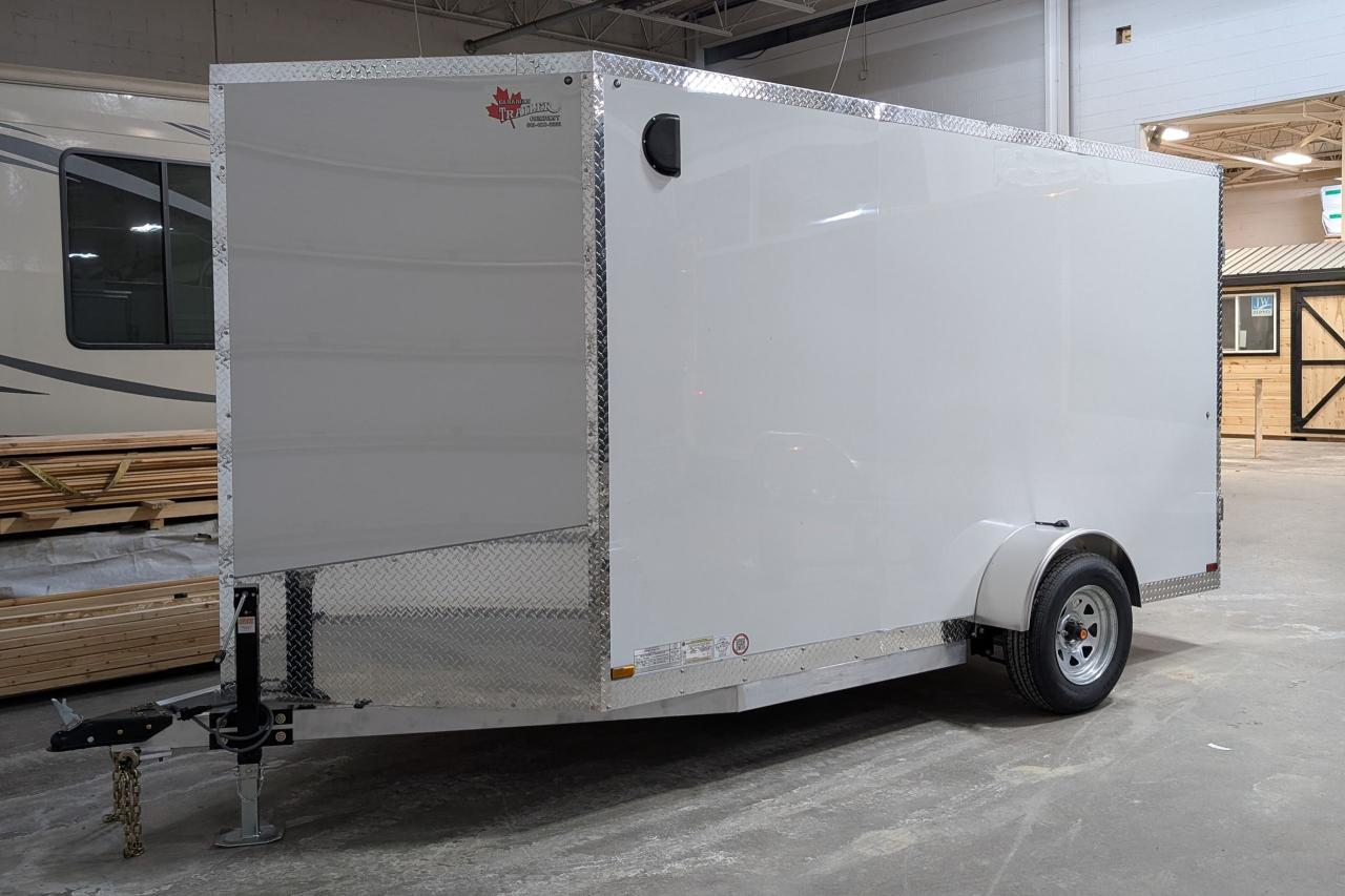 2025 Canadian Trailer Company 6x12 V-Nose Cargo Trailer Aluminum Single Axle Photo2