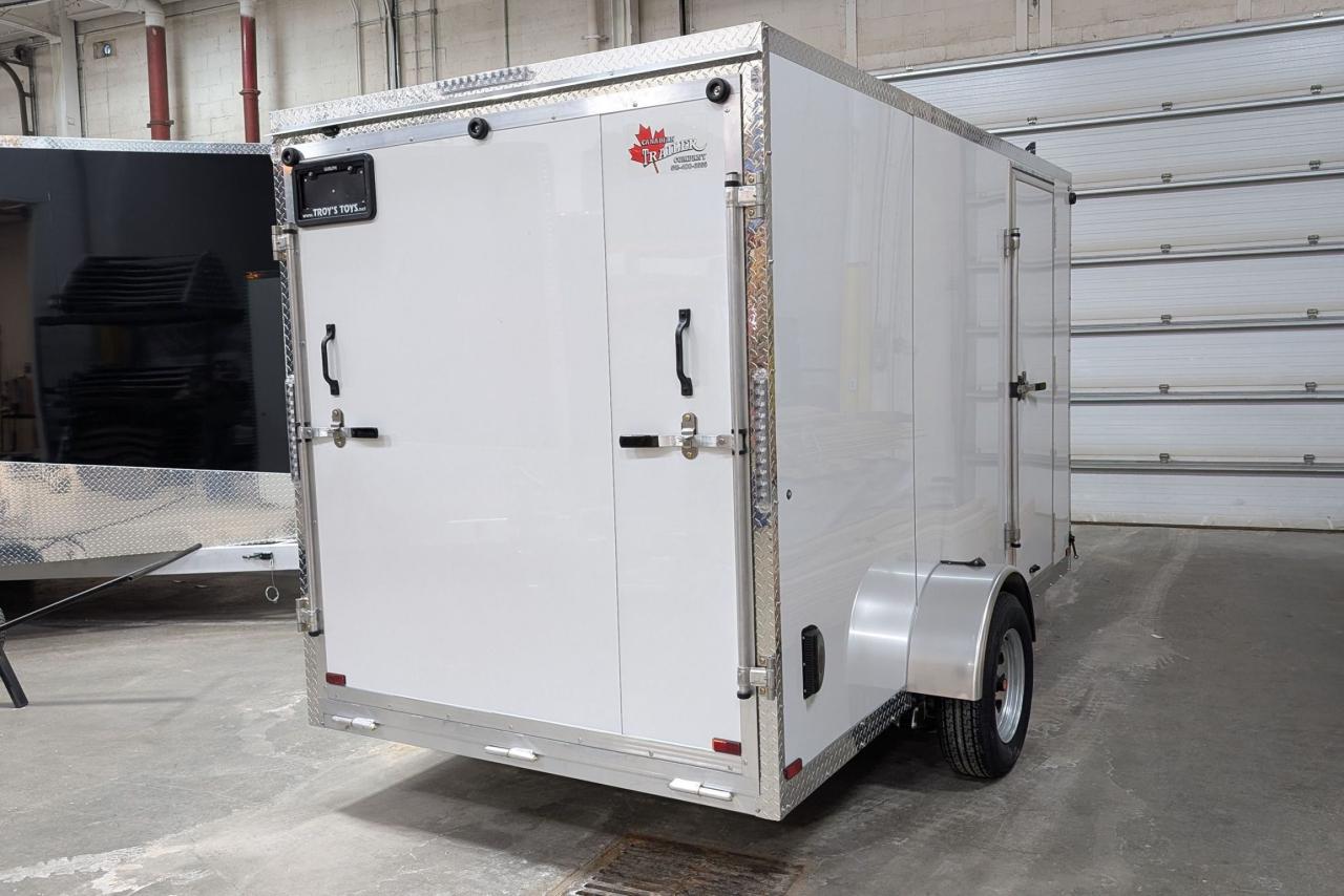 2025 Canadian Trailer Company 6x12 V-Nose Cargo Trailer Aluminum Single Axle