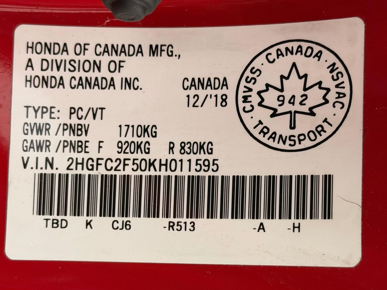 2019 Honda Civic LX+New Brakes+Adaptive Cruise+CLEAN CARFAX Photo