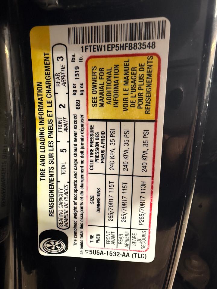 2017 Ford F-150 XLT+New Tires+Brakes+Camera+ACCIDENT FREE Photo98