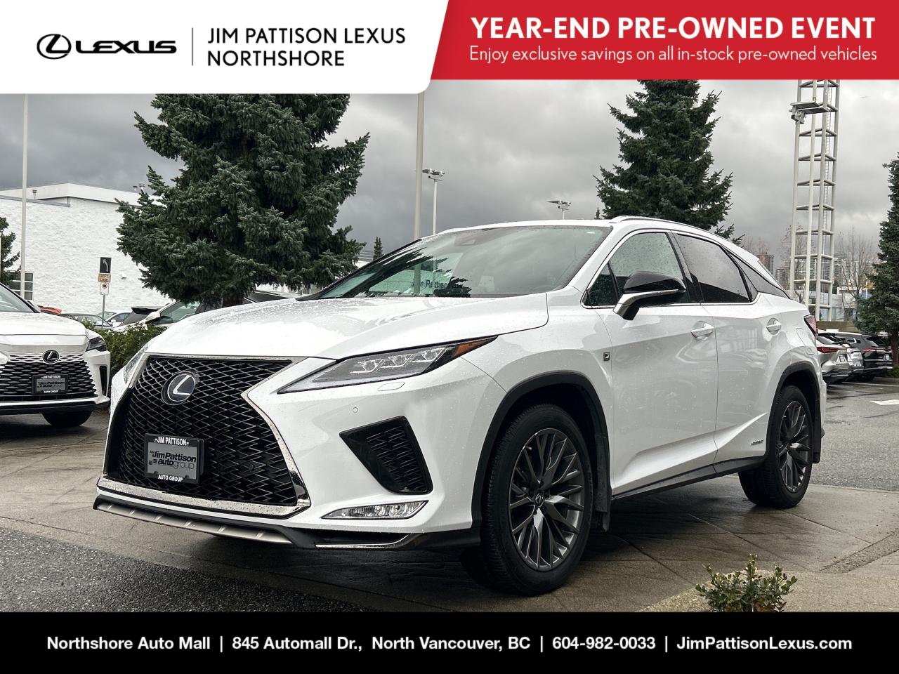 Used 2022 Lexus RX RX 450h AWD / F Sport 2 / 6 Cylinder Hybrid / No A for sale in North Vancouver, BC