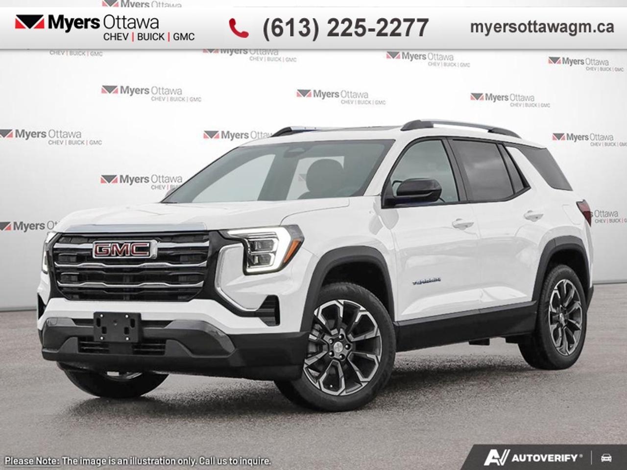 <br> <br>This 2026 GMC Terrain sports a muscular appearance with voluminous interior space and plus ride quality. <br> <br>From endless details that drastically improve this SUVs usability, to striking style and amazing capability, this 2026 Terrain is exactly what you expect from a GMC SUV. The interior has a clean design, with upscale materials like soft-touch surfaces and premium trim. You cant go wrong with this SUV for all your family hauling needs.<br> <br>This Summit White SUV has an Automatic transmission and is powered by a 175HP 1.5L 4 Cylinder Engine. <br> <br> Our Terrains trim level is Elevation AWD. This trim blends comfort, advanced technology, and comprehensive safety features. The Driver Convenience Package adds remote start, heated front seats, a heated steering wheel, illuminated vanity mirrors, and express-up/down driver windows, while a 15 Premium Infotainment System with Google Built-In, wireless Apple CarPlay/Android Auto, 5G connectivity, SiriusXM with 360L, and a Wi-Fi hotspot keep passengers connected and entertained. Premium cloth bucket seats, adaptive cruise control, multiple USB ports, keyless start, rear air vents, active noise cancellation, Enhanced Automatic Emergency Braking, Blind Zone Steering Assist, Lane Keep Assist, Rear Cross Traffic Braking, Teen Driver mode, HD Rear Vision Camera, and OnStar services provide a secure and convenient driving experience. This vehicle has been upgraded with the following features: Sunroof.<br><br> <br>To apply right now for financing use this link: <a href=https://creditonline.dealertrack.ca/Web/Default.aspx?Token=b35bf617-8dfe-4a3a-b6ae-b4e858efb71d&Lang=en target=_blank>https://creditonline.dealertrack.ca/Web/Default.aspx?Token=b35bf617-8dfe-4a3a-b6ae-b4e858efb71d&Lang=en</a><br><br> <br/> Weve discounted this vehicle $2000. Total  rebate of $1200 is reflected in the price.  Eligible Costco Members can receive $1,200 Costco Member-Only Bonus. See dealer for details. 3.99% financing for 84 months. <br> Buy this vehicle now for the lowest bi-weekly payment of <b>$307.18</b> with $0 down for 84 months @ 3.99% APR O.A.C. ( taxes included, **Rebates may not be applicable on all purchase types [cash, lease, or finance]. Eligibility and conditions may vary. Please see dealer for full details and confirmation of eligibility.   ).  Incentives expire 2026-03-31.  See dealer for details. <br> <br><br> Come by and check out our fleet of 50+ used cars and trucks and 190+ new cars and trucks for sale in Ottawa.  o~o