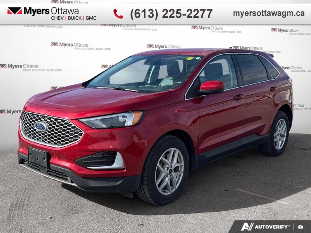 <b>CERTIFIED </b><br>   Compare at $24715 - Myers Cadillac is just $23995! <br> <br>JUST IN - 2023 FORD EDGE AWD- SEL TRIM, LEATHER, HEATED SEATS, REAR CAMERA, CARPLAY, PUSH TO START, ALLOYS, POWER TAILGATE, NAV, CERTIFIED, NO ADMIN FEES<br> <br>To apply right now for financing use this link : <a href=https://creditonline.dealertrack.ca/Web/Default.aspx?Token=b35bf617-8dfe-4a3a-b6ae-b4e858efb71d&Lang=en target=_blank>https://creditonline.dealertrack.ca/Web/Default.aspx?Token=b35bf617-8dfe-4a3a-b6ae-b4e858efb71d&Lang=en</a><br><br> <br/><br>All prices include Admin fee and Etching Registration, applicable Taxes and licensing fees are extra.<br>*LIFETIME ENGINE TRANSMISSION WARRANTY NOT AVAILABLE ON VEHICLES WITH KMS EXCEEDING 140,000KM, VEHICLES 8 YEARS & OLDER, OR HIGHLINE BRAND VEHICLE(eg. BMW, INFINITI. CADILLAC, LEXUS...)<br> Come by and check out our fleet of 50+ used cars and trucks and 180+ new cars and trucks for sale in Ottawa.  o~o