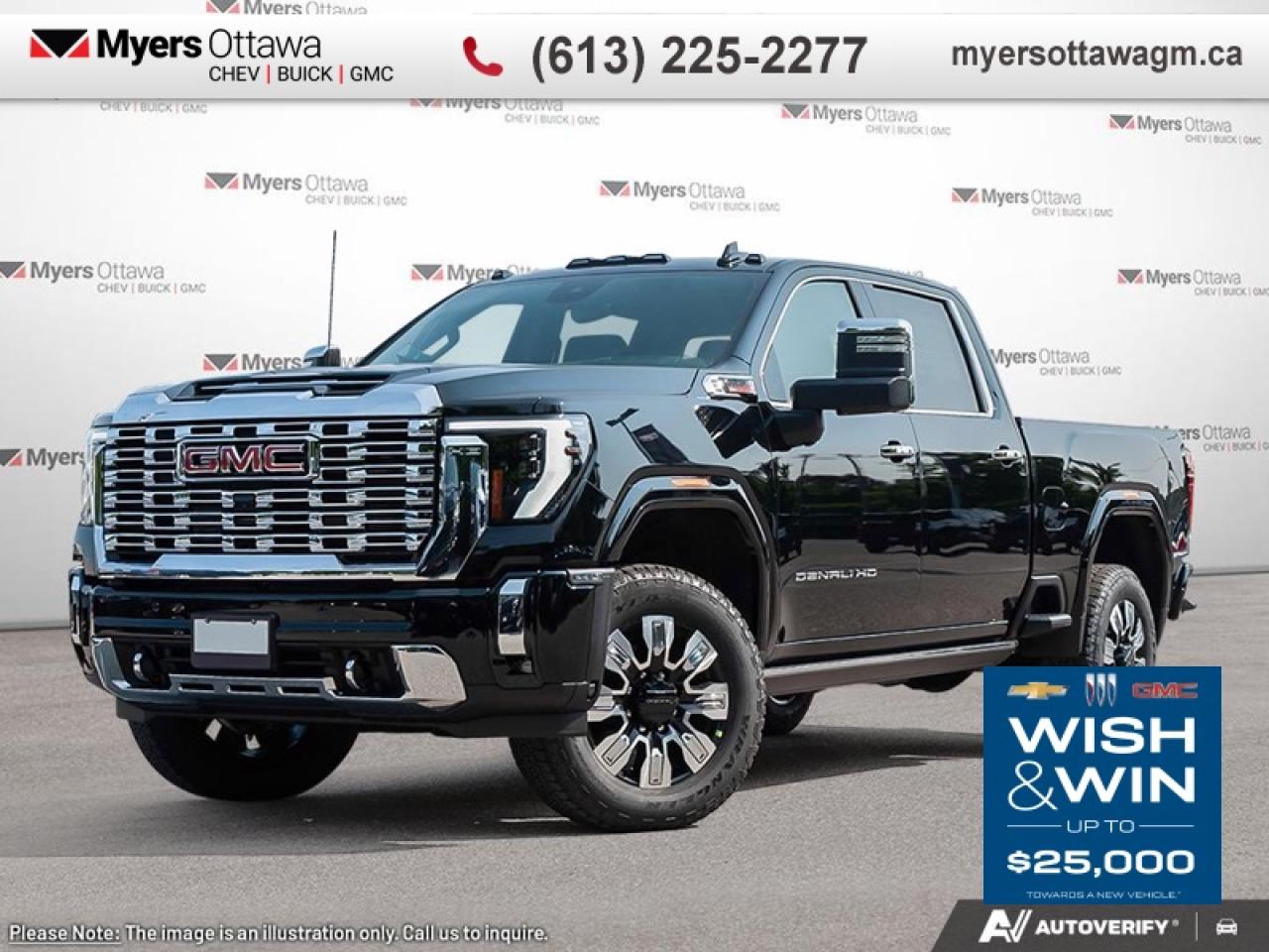 <br> <br>  Take on the most arduous of tasks with this incredibly potent 2026 GMC 2500HD. <br> <br>This 2026 GMC 2500HD is highly configurable work truck that can haul a colossal amount of weight thanks to its potent drivetrain. This truck also offers amazing interior features that nestle occupants in comfort and luxury, with a great selection of tech features. For heavy-duty activities and even long-haul trips, the 2500HD is all the truck youll ever need.<br> <br> This  sought after diesel Crew Cab 4X4 pickup   has an automatic transmission and is powered by a  470HP 6.6L 8 Cylinder Engine.<br> <br> Our Sierra 2500HDs trim level is Denali. The Denali with the X31 Off-Road Package blends rugged strength with premium refinement. Off-road confidence comes from skid plates, Hill Descent Control, twin-tube Rancho shocks, and an off-road suspension, while trailering is made effortless with Hitch Guidance, an integrated brake controller, and the ProGrade Trailering System with In-Vehicle Trailering App. A bold exterior features animated LED lighting, a signature chrome grille, 20 machined wheels, and the versatile MultiPro Tailgate, complemented by a spray-on bedliner and power assist steps. Inside, heated and ventilated leather seats, a 13.4 premium infotainment display with Google built-in, Bose audio, wireless phone projection, and wireless charging keep every drive comfortable and connected. GMC Pro Safety, HD Surround Vision, Adaptive Cruise Control, and Trailer Side Blind Zone Alert provide added confidence, while thoughtful touches like rain-sensing wipers, a power sliding rear window, and dual-zone climate control elevate everyday convenience. This vehicle has been upgraded with the following features: Power Running Boards, Gooseneck/ 5th Wheel Prep Package, Denali Preferred Equipment Group. <br><br> <br>To apply right now for financing use this link : <a href=https://creditonline.dealertrack.ca/Web/Default.aspx?Token=b35bf617-8dfe-4a3a-b6ae-b4e858efb71d&Lang=en target=_blank>https://creditonline.dealertrack.ca/Web/Default.aspx?Token=b35bf617-8dfe-4a3a-b6ae-b4e858efb71d&Lang=en</a><br><br> <br/> Total  rebate of $3000 is reflected in the price.   Incentives expire 2026-01-02.  See dealer for details. <br> <br><br> Come by and check out our fleet of 40+ used cars and trucks and 180+ new cars and trucks for sale in Ottawa.  o~o