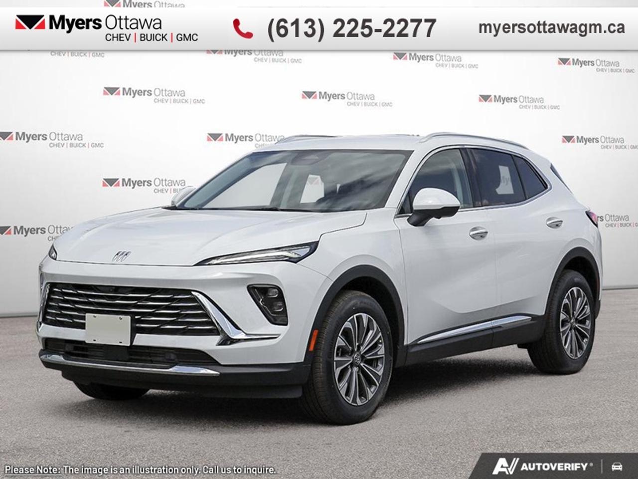<br> <br>This 2025 Envision has plenty of room for cargo, people, and possibility. <br> <br>This Buick Envision has the space and versatility to get away with anything. Built to inspire confidence, this Envision doesnt just get you there, it helps you be your best. As boundless as your own imagination, this Envision was designed to inspire you with every drive.<br> <br>This Summit White SUV has an Automatic transmission and is powered by a 228HP 2.0L 4 Cylinder Engine. <br> <br> Our Envisions trim level is Preferred. This great-looking SUV is decked with great standard features such as power liftgate for rear cargo access, an HD surround vision system, a wireless charging pad for mobile devices, and an ultra-wide infotainment screen with wireless Apple CarPlay and Android Auto. Safety features include adaptive cruise control, blind zone steering assist, lane keep assist with lane departure warning, rear park assist, and rear cross traffic braking. Additional features also include remote engine start, keyless open, a heated steering wheel, heated front seats, and even more. This vehicle has been upgraded with the following features: Sunroof.<br><br> <br>To apply right now for financing use this link: <a href=https://creditonline.dealertrack.ca/Web/Default.aspx?Token=b35bf617-8dfe-4a3a-b6ae-b4e858efb71d&Lang=en target=_blank>https://creditonline.dealertrack.ca/Web/Default.aspx?Token=b35bf617-8dfe-4a3a-b6ae-b4e858efb71d&Lang=en</a><br><br> <br/> Total  rebate of $2000 is reflected in the price.   Incentives expire 2026-04-30.  See dealer for details. <br> <br><br> Come by and check out our fleet of 50+ used cars and trucks and 170+ new cars and trucks for sale in Ottawa.  o~o