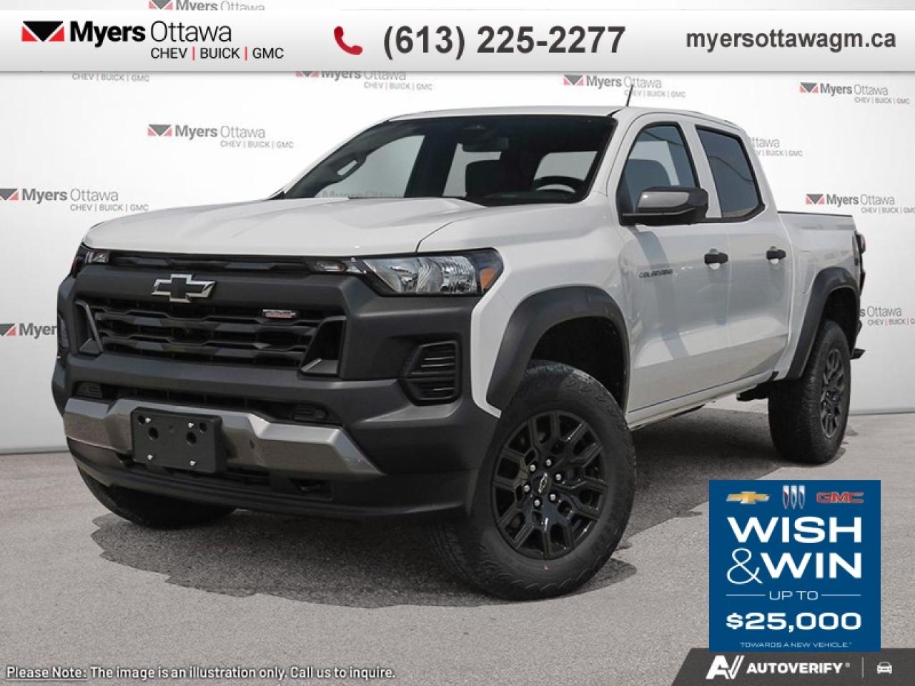 <b>IN STOCK </b><br>  <br> <br>JUST IN - 2026 COLORADO TRAILBOSS CREW CAB- SPRAY IN LINER, TECH PACKAGE, LPO HARD FOLD TONNEAU COVER. CONVENEIENCE PACKAGE, BLOCK HEATER- IN STOCK!!!<br><br> <br>To apply right now for financing use this link : <a href=https://creditonline.dealertrack.ca/Web/Default.aspx?Token=b35bf617-8dfe-4a3a-b6ae-b4e858efb71d&Lang=en target=_blank>https://creditonline.dealertrack.ca/Web/Default.aspx?Token=b35bf617-8dfe-4a3a-b6ae-b4e858efb71d&Lang=en</a><br><br> <br/>    4.79% financing for 84 months. <br> Buy this vehicle now for the lowest bi-weekly payment of <b>$434.54</b> with $0 down for 84 months @ 4.79% APR O.A.C. ( taxes included, **Rebates may not be applicable on all purchase types [cash, lease, or finance]. Eligibility and conditions may vary. Please see dealer for full details and confirmation of eligibility.   ).  Incentives expire 2026-01-02.  See dealer for details. <br> <br><br> Come by and check out our fleet of 50+ used cars and trucks and 180+ new cars and trucks for sale in Ottawa.  o~o