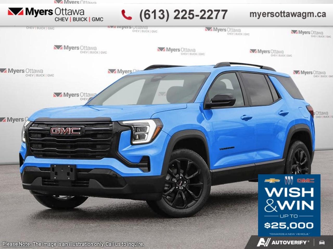 <br> <br>  This 2026 GMC Terrain sports a muscular appearance with voluminous interior space and plus ride quality. <br> <br>From endless details that drastically improve this SUVs usability, to striking style and amazing capability, this 2026 Terrain is exactly what you expect from a GMC SUV. The interior has a clean design, with upscale materials like soft-touch surfaces and premium trim. You cant go wrong with this SUV for all your family hauling needs.<br> <br> This rapids metallic SUV  has an automatic transmission.<br> <br> Our Terrains trim level is Elevation AWD. This trim blends comfort, advanced technology, and comprehensive safety features. The Driver Convenience Package adds remote start, heated front seats, a heated steering wheel, illuminated vanity mirrors, and express-up/down driver windows, while a 15 Premium Infotainment System with Google Built-In, wireless Apple CarPlay/Android Auto, 5G connectivity, SiriusXM with 360L, and a Wi-Fi hotspot keep passengers connected and entertained. Premium cloth bucket seats, adaptive cruise control, multiple USB ports, keyless start, rear air vents, active noise cancellation, Enhanced Automatic Emergency Braking, Blind Zone Steering Assist, Lane Keep Assist, Rear Cross Traffic Braking, Teen Driver mode, HD Rear Vision Camera, and OnStar services provide a secure and convenient driving experience. This vehicle has been upgraded with the following features: Sunroof, Premium Package. <br><br> <br>To apply right now for financing use this link: <a href=https://creditonline.dealertrack.ca/Web/Default.aspx?Token=b35bf617-8dfe-4a3a-b6ae-b4e858efb71d&Lang=en target=_blank>https://creditonline.dealertrack.ca/Web/Default.aspx?Token=b35bf617-8dfe-4a3a-b6ae-b4e858efb71d&Lang=en</a><br><br> <br/>    4.79% financing for 84 months. <br> Buy this vehicle now for the lowest bi-weekly payment of <b>$352.96</b> with $0 down for 84 months @ 4.79% APR O.A.C. ( taxes included, **Rebates may not be applicable on all purchase types [cash, lease, or finance]. Eligibility and conditions may vary. Please see dealer for full details and confirmation of eligibility.   ).  Incentives expire 2026-01-02.  See dealer for details. <br> <br><br> Come by and check out our fleet of 50+ used cars and trucks and 180+ new cars and trucks for sale in Ottawa.  o~o