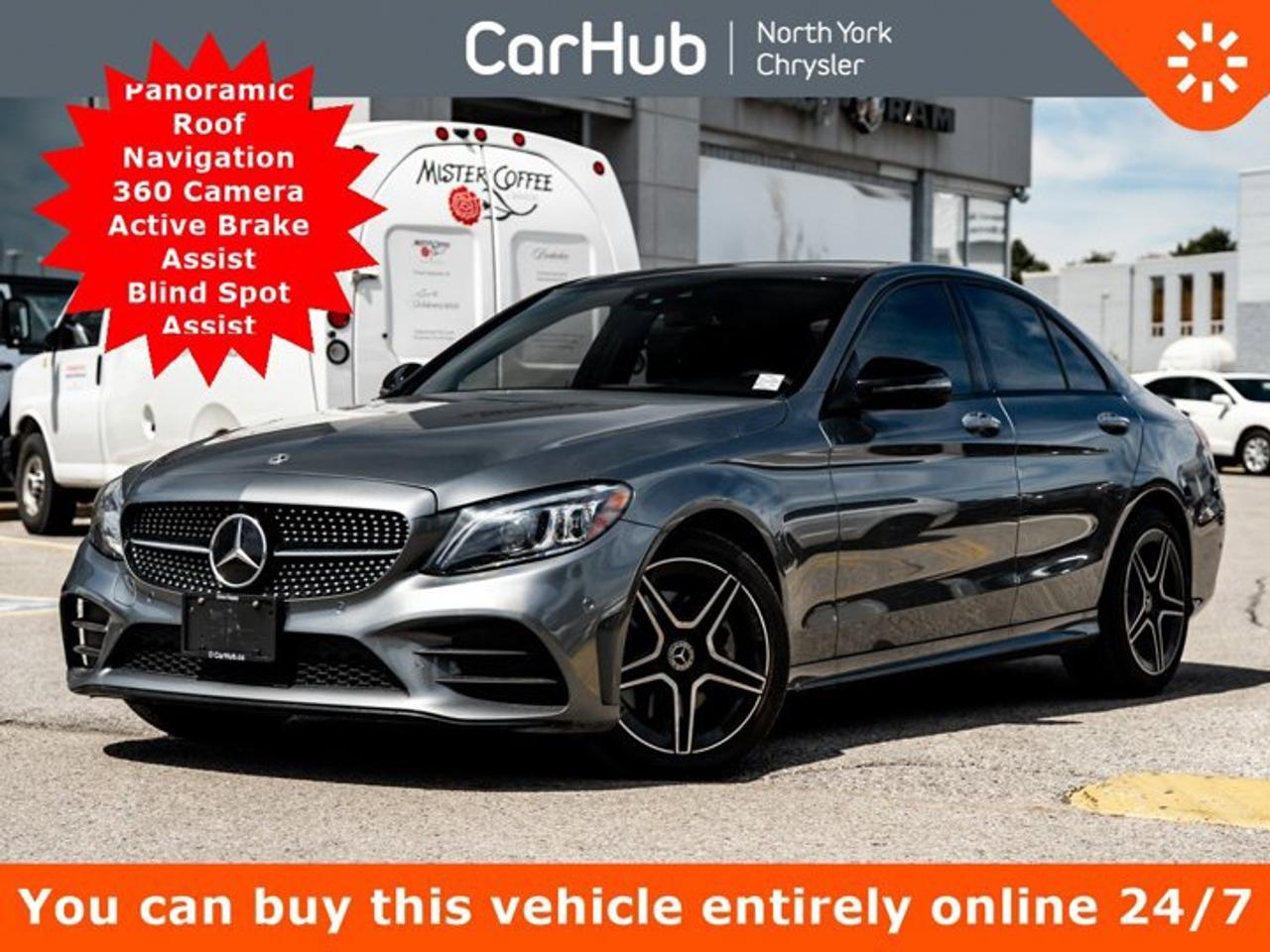 2021 Mercedes-Benz C-Class C 300 Panoramic Roof Navigation 360 Camera Active Brake Assist Blind Spot Assist Photo0