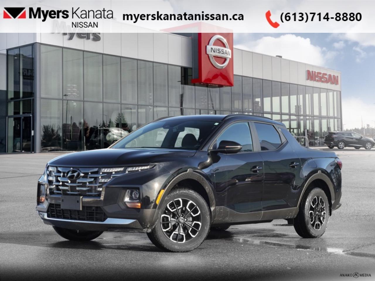 <b>Heated Seats,  Navigation,  Apple CarPlay,  Android Auto,  Heated Steering Wheel!</b><br> <br>  Compare at $39215 - KANATA NISSAN PRICE is just $36995! <br> <br>  With a compact design yet endless versatility, this 2024 Hyundai Santa Cruz proves that you really can have your cake an eat it too. This 2024 Hyundai Santa Cruz is fresh on our lot in Kanata. This  Regular Cab 4X4 pickup  has 39,760 kms. Its twilight black in colour and is completely accident free based on the <a href=https://vhr.carfax.ca/?id=1g29CeTMFCd5lAYWHZ/TRg6g6iQOF20f target=_blank>CARFAX Report</a>. It has an automatic transmission and is powered by a  281HP 2.5L 4 Cylinder Engine. <br> <br> Our Santa Cruzs trim level is Preferred. This Santa Cruz Preferred combines truck utility with style, offering heated front bucket seats, a heated leather-wrapped steering wheel, towing equipment with trailer sway control and a wiring harness, proximity keyless entry with push button start, dual-zone climate control, and a 10.25-inch infotainment screen with navigation, Apple CarPlay, and Android Auto. Safety equipment include blind spot detection, lane keeping assist, lane departure warning, forward and rear collision mitigation, and driver monitoring alert. This vehicle has been upgraded with the following features: Heated Seats,  Navigation,  Apple Carplay,  Android Auto,  Heated Steering Wheel,  Remote Start,  Blind Spot Detection. <br> <br/><br>*LIFETIME ENGINE TRANSMISSION WARRANTY NOT AVAILABLE ON VEHICLES WITH KMS EXCEEDING 140,000KM, VEHICLES 8 YEARS & OLDER, OR HIGHLINE BRAND VEHICLE(eg. BMW, INFINITI. CADILLAC, LEXUS...)<br> Come by and check out our fleet of 80+ used cars and trucks and 80+ new cars and trucks for sale in Kanata.  o~o