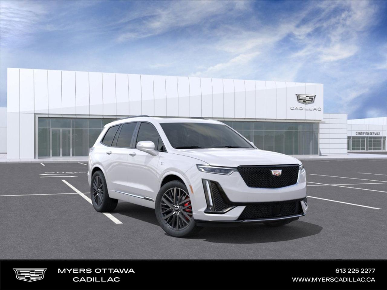 <br> <br>2025 XT6 WITH EVERY OPTION- CRYSTAL WHITE PAINT ON MAPLE SUGAR LEATHER, PLATINUM PACKAGE, SUPER CRUISE, TECH PACKAGE, NIGHT VISION, DRIVER ASSIST PACKAGE, 6 SEATER, SMART TOWING, 21 UPGRADED OEM WHEELS<br> <br>Providing next-level capability, this Cadillac XT6 offers a sophisticated driving experience thanks to its advanced all-wheel-drive powertrain and safety features. The XT6 also features 3 rows of folding seats that allows you to haul your family around town or on long road trips in ultimate refinement and comfort. It also comes with first class premium materials enhancing your driving experience even further. This 2025 Cadillac XT6 is indeed the perfect large SUV.<br> <br> This crystal wht tri SUV  has an automatic transmission and is powered by a  310HP 3.6L V6 Cylinder Engine.<br> <br> Our XT6s trim level is Sport. This XT6 Sport features adaptive performance suspension and unique exterior styling, with inbuilt navigation, ventilated and heated front seats, perforated leather seats, a heated steering wheel, and mobile device wireless charging. Other features include LED lights, a power liftgate with programmable memory height, an upgraded 14-speaker Bose audio system, Wi-Fi hotspot capability, tri-zone climate control, adaptive remote start, and an 8-inch infotainment screen with wireless Apple CarPlay and Android Auto. Safety equipment include lane change alert with blind zone monitoring, lane keeping assist with lane departure warning, front pedestrian braking, and rear cross traffic alert. This vehicle has been upgraded with the following features: Power Liftgate, Platinum Package, Wireless Charging, 18 Inch Aluminum Wheels, Rear Cross Traffic Alert, Premium Headlamps System, Enhanced Vision And Comfort Package. <br><br> <br/> Weve discounted this vehicle $5000.    0% financing for 60 months. 1.99% financing for 84 months. <br> Buy this vehicle now for the lowest bi-weekly payment of <b>$512.87</b> with $0 down for 84 months @ 1.99% APR O.A.C. ( Plus applicable taxes -  **Rebates may not be applicable on all purchase types [cash, lease, or finance]. Eligibility and conditions may vary. Please see dealer for full details and confirmation of eligibility.   ).  Incentives expire 2026-04-30.  See dealer for details. <br> <br> o~o