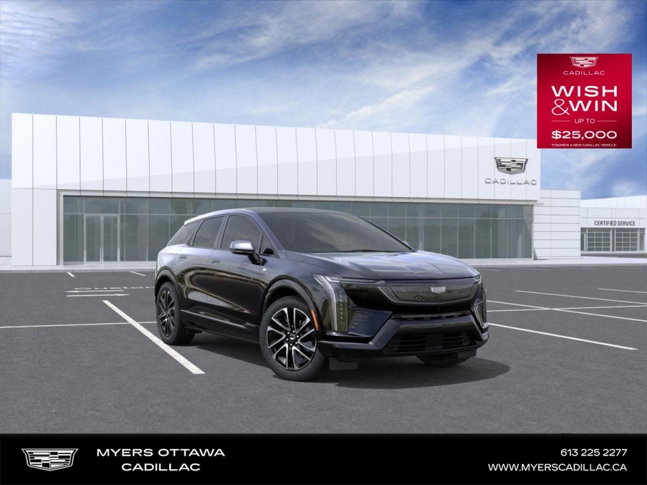 <br> <br>  The 2026 Cadillac OPTIQ introduces a stunning electric SUV experience with bold styling and modern luxury. <br> <br>The 2026 Cadillac OPTIQ combines all-electric innovation, upscale craftsmanship and striking design into a compelling luxury SUV. Inside, the cabin features premium materials, intuitive connectivity and thoughtfully designed comfort for both driver and passengers. With its elevated aesthetics, intelligent features and Cadillacs commitment to refined driving, the OPTIQ stands out as a smart choice for those looking to step into the next generation of luxury mobility.<br> <br> This black raven SUV  has an automatic transmission.<br> <br> Our OPTIQs trim level is Sport. Standard features include heated massaging seats, an automatic heated steering wheel, wireless device charging, SuperCruise hands-free driving, a fixed glass roof, an AutoSense power liftgate, a 19-speaker AKG audio system with Dolby Atmos, and a 33-inch infotainment with inbuilt navigation and 5G vehicle connectivity. Safety features also include adaptive cruise control, front pedestrian braking, HD surround vision, automatic emergency braking, blind zone alert and driver attention assist. This vehicle has been upgraded with the following features: Electric Vehicle,  Supercruise,  Premium Audio,  Massaging Seats,  Navigation,  Wireless Device Charging,  Sunroof. <br><br> <br/>    3.99% financing for 84 months. <br> Buy this vehicle now for the lowest bi-weekly payment of <b>$429.34</b> with $0 down for 84 months @ 3.99% APR O.A.C. ( Plus applicable taxes -  **Rebates may not be applicable on all purchase types [cash, lease, or finance]. Eligibility and conditions may vary. Please see dealer for full details and confirmation of eligibility.   ).  Incentives expire 2026-01-02.  See dealer for details. <br> <br> o~o