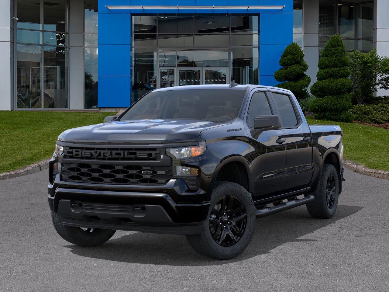 2026 Chevrolet Silverado 1500 Custom  - Assist Steps - $426 B/W Photo
