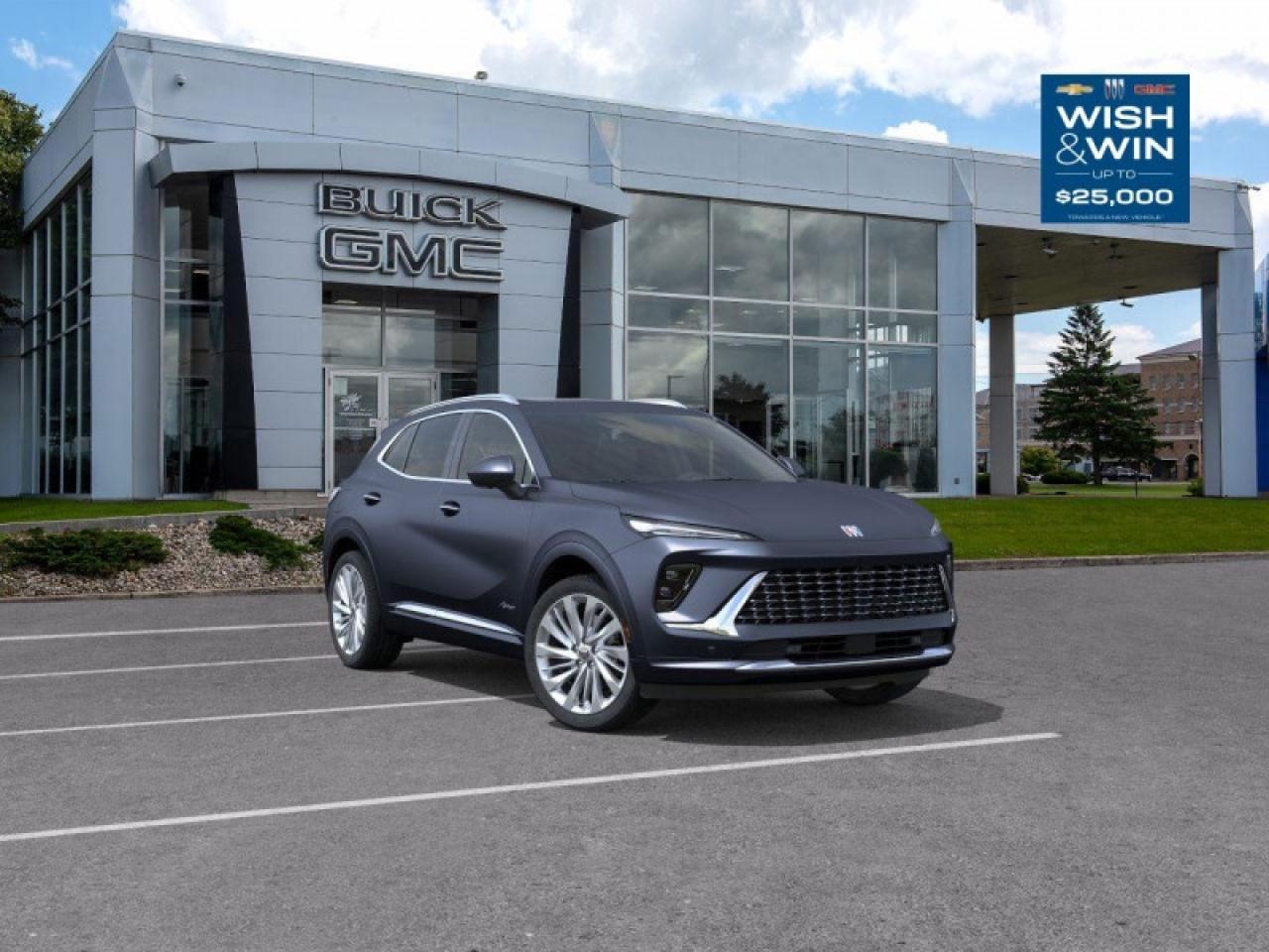 <b>Sunroof,  Cooled Seats,  HUD,  Bose Premium Audio,  Leather Seats!</b><br> <br>   A comprehensive suite of advanced safety and driver-assist features comes standard to help keep you secure on every journey. <br> <br>The 2026 Buick Envision offers drivers a sophisticated crossover experience that pairs elegant design with modern technology and capable handling. Inside, youll enjoy a cabin filled with refined touches, intuitive controls and the kind of comfort suited for daily needs or longer drives. With all-wheel drive as standard, thoughtful amenities, and Buicks commitment to safety, the Envision presents a compelling option for those seeking upscale performance in a compact SUV.<br> <br> This quartz blu metallic SUV  has an automatic transmission and is powered by a  228HP 2.0L 4 Cylinder Engine.<br> <br> Our Envisions trim level is Avenir. This range-topping Avenir trim rewards you with a panoramic sunroof, ventilated and heated leather seats with massage function, a drivers head up display, and a sonorous 9-speaker Bose premium audio. Also standard include a power liftgate for rear cargo access, an HD surround vision system, a wireless charging pad for mobile devices, and an ultra-wide infotainment screen with wireless Apple CarPlay and Android Auto. Safety features include adaptive cruise control, blind zone steering assist, lane keep assist with lane departure warning, rear park assist, and rear cross traffic braking. Additional features also include remote engine start, keyless open, a heated steering wheel, and even more. This vehicle has been upgraded with the following features: Sunroof,  Cooled Seats,  Hud,  Bose Premium Audio,  Leather Seats,  360 Camera,  Wireless Charging Pad. <br><br> <br>To apply right now for financing use this link : <a href=https://www.taylorautomall.com/finance/apply-for-financing/ target=_blank>https://www.taylorautomall.com/finance/apply-for-financing/</a><br><br> <br/> See dealer for details. <br> <br> <br>LEASING:<br><br>Estimated Lease Payment: $356 bi-weekly <br>Payment based on 4.9% lease financing for 48 months with $0 down payment on approved credit. Total obligation $37,092. Mileage allowance of 16,000 KM/year. Offer expires 2026-01-02.<br><br><br>HST, licensing, and Federal luxury tax (if applicable) are extra. <br><br> Come by and check out our fleet of 40+ used cars and trucks and 180+ new cars and trucks for sale in Kingston.  o~o