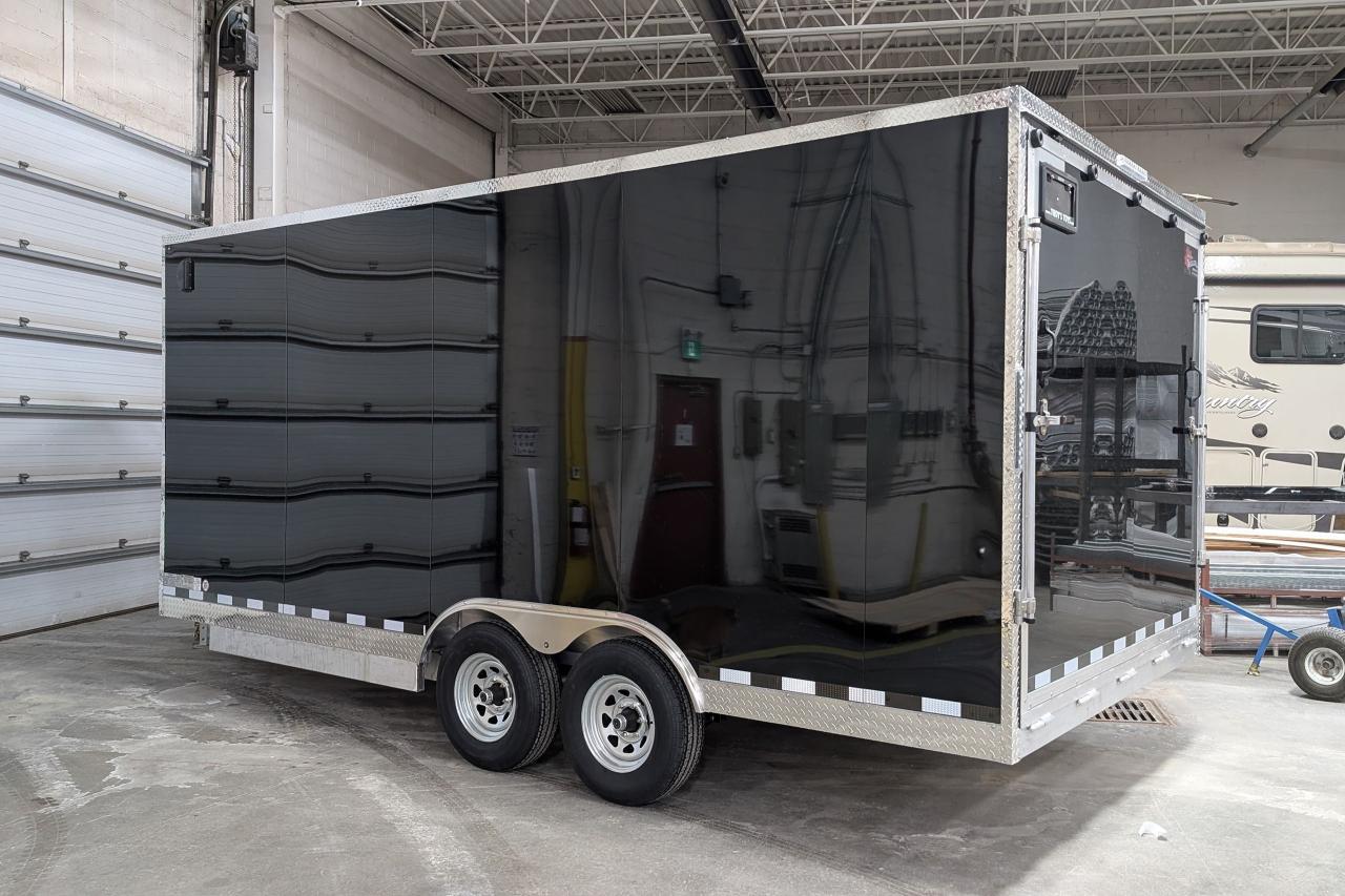 2025 Canadian Trailer Company 8.5X18 V-Nose Cargo Trailer Aluminum Tandem Axle Photo2