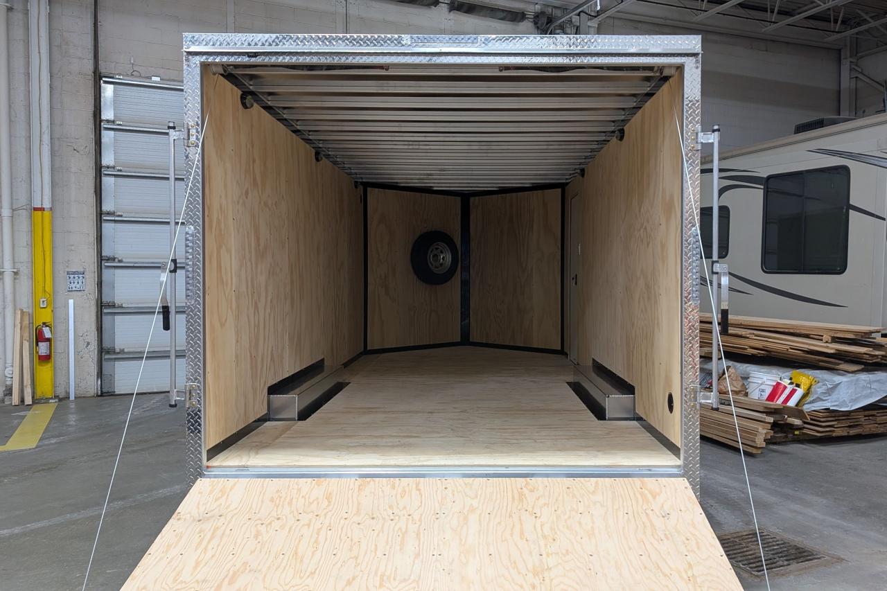 2025 Canadian Trailer Company 8.5X18 V-Nose Cargo Trailer Aluminum Tandem Axle Photo9