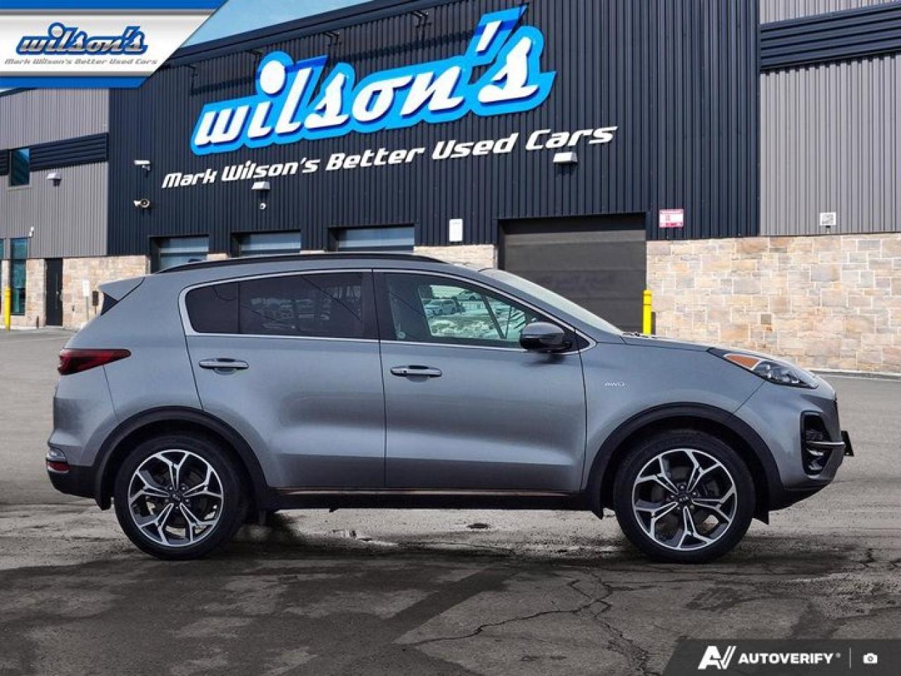 2020 Kia Sportage SX AWD | Leather | Sunroof | Nav | Smart Cruise | Cooled + Heated Seats | Heated Wheel | and More ! Photo