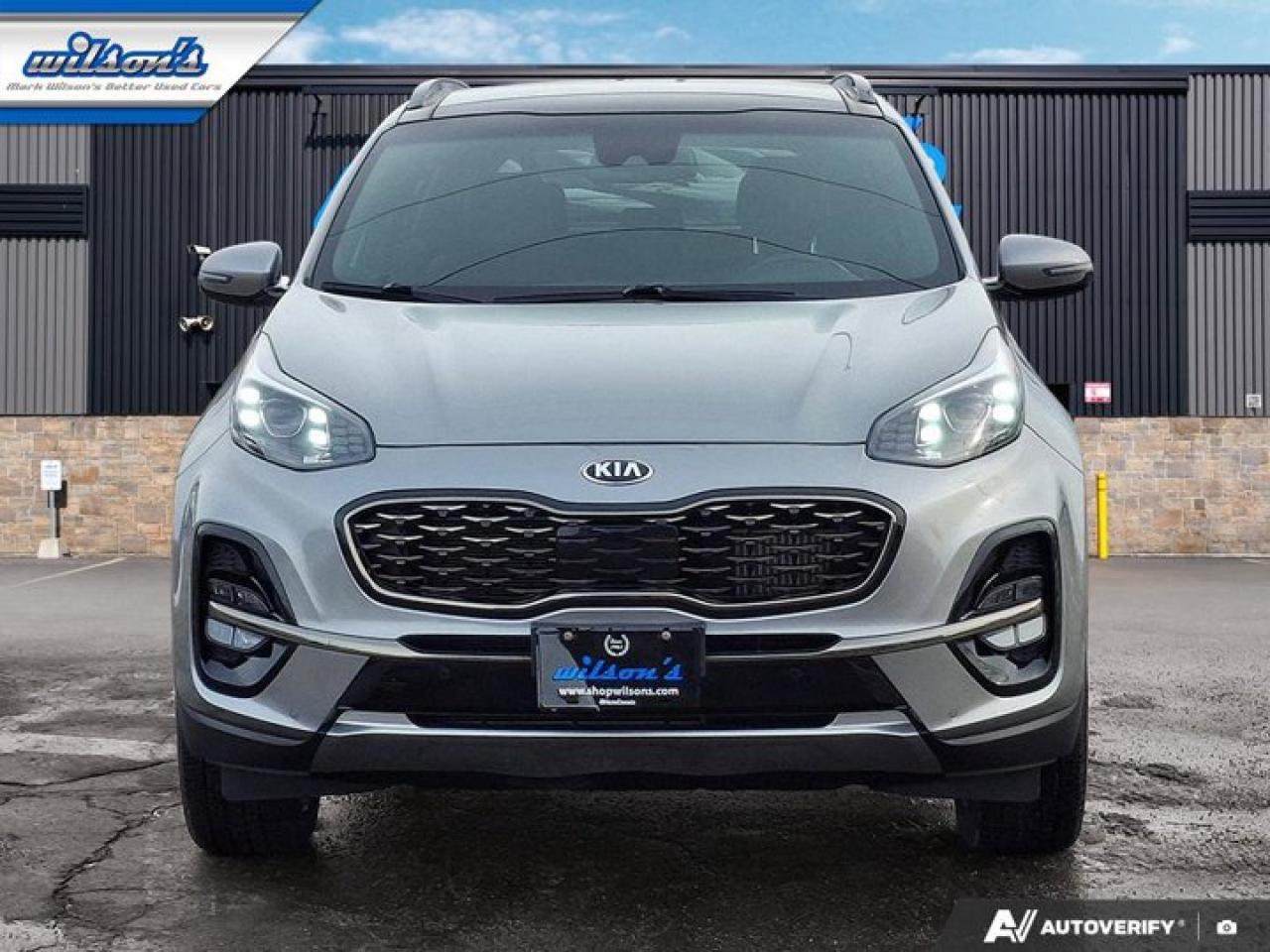 2020 Kia Sportage SX AWD | Leather | Sunroof | Nav | Smart Cruise | Cooled + Heated Seats | Heated Wheel | and More ! Photo